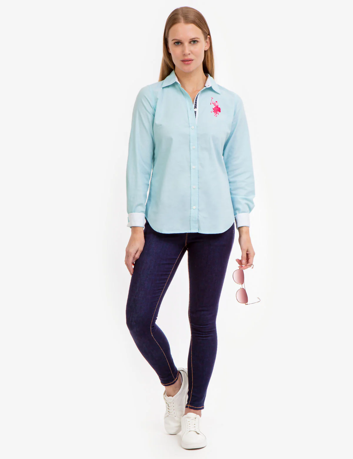 STRETCH OXFORD MULTI TONAL LOGO SHIRT - Image 11
