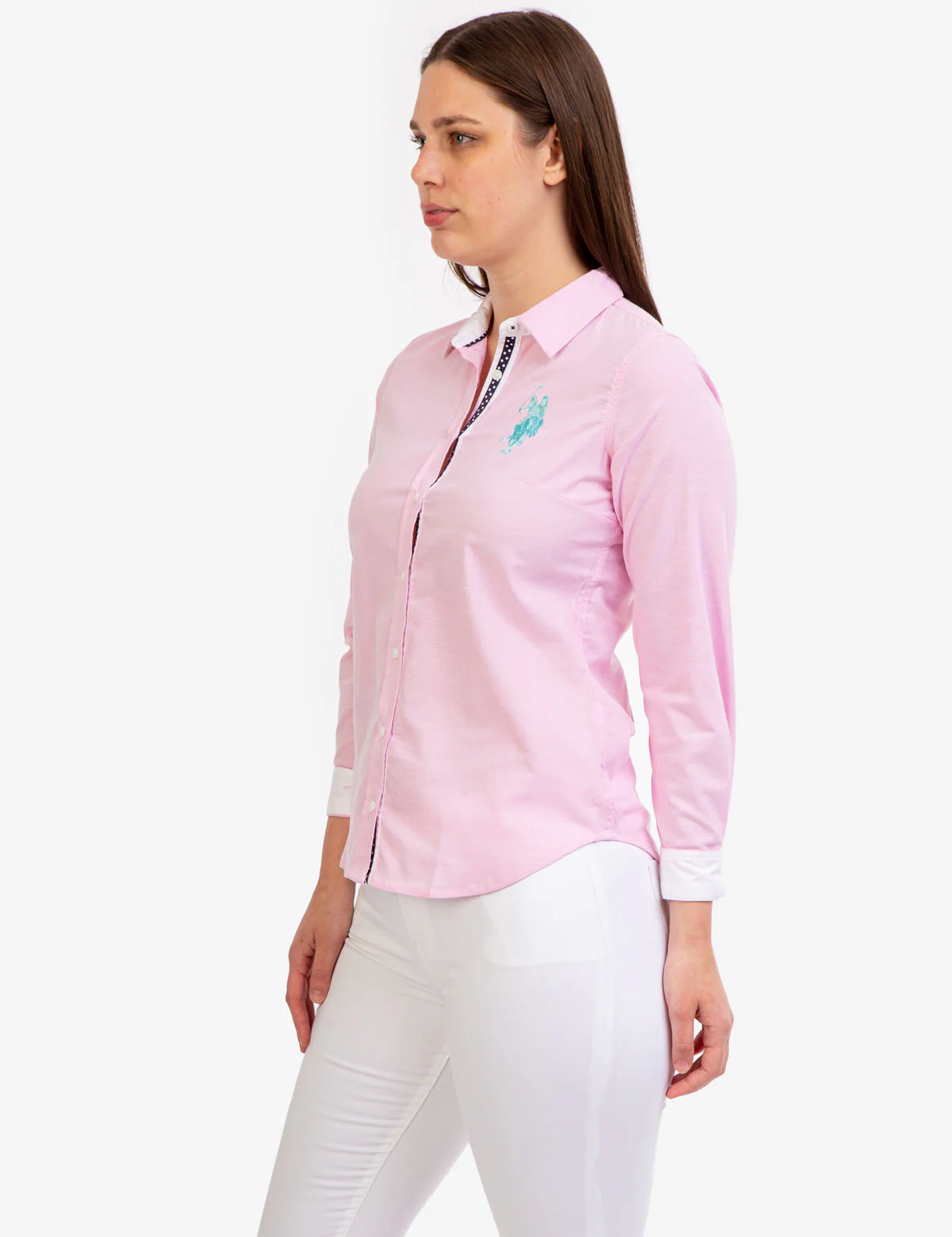 STRETCH OXFORD MULTI TONAL LOGO SHIRT - Image 3
