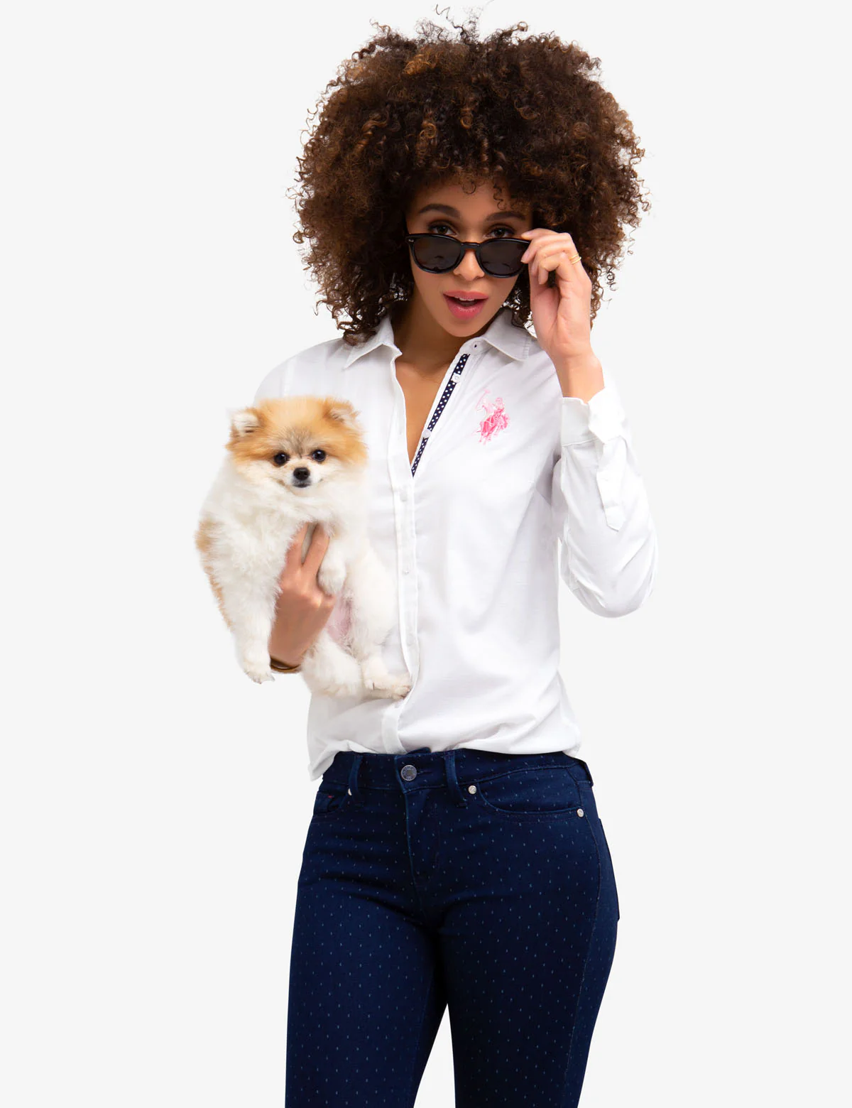 STRETCH OXFORD MULTI TONAL LOGO SHIRT - Image 5