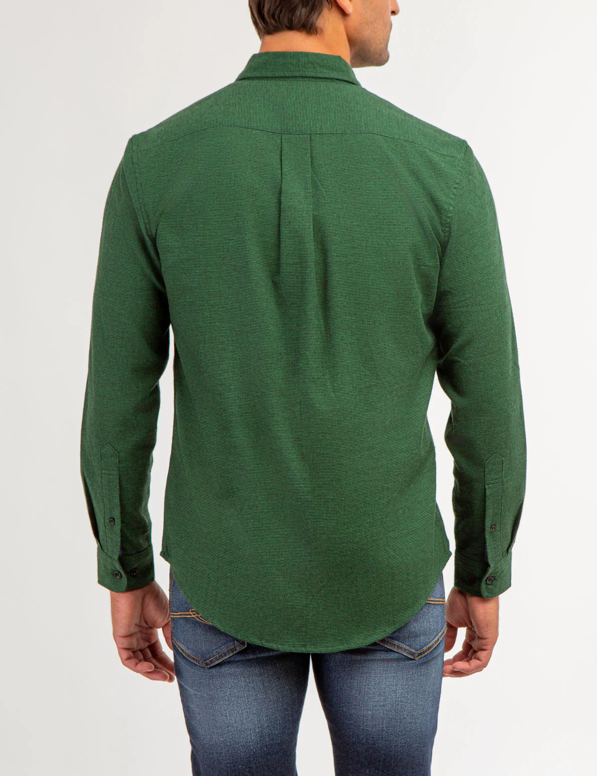 STRETCH PEACHED TWILL SHIRT WITH CHEST POCKETS - Image 3