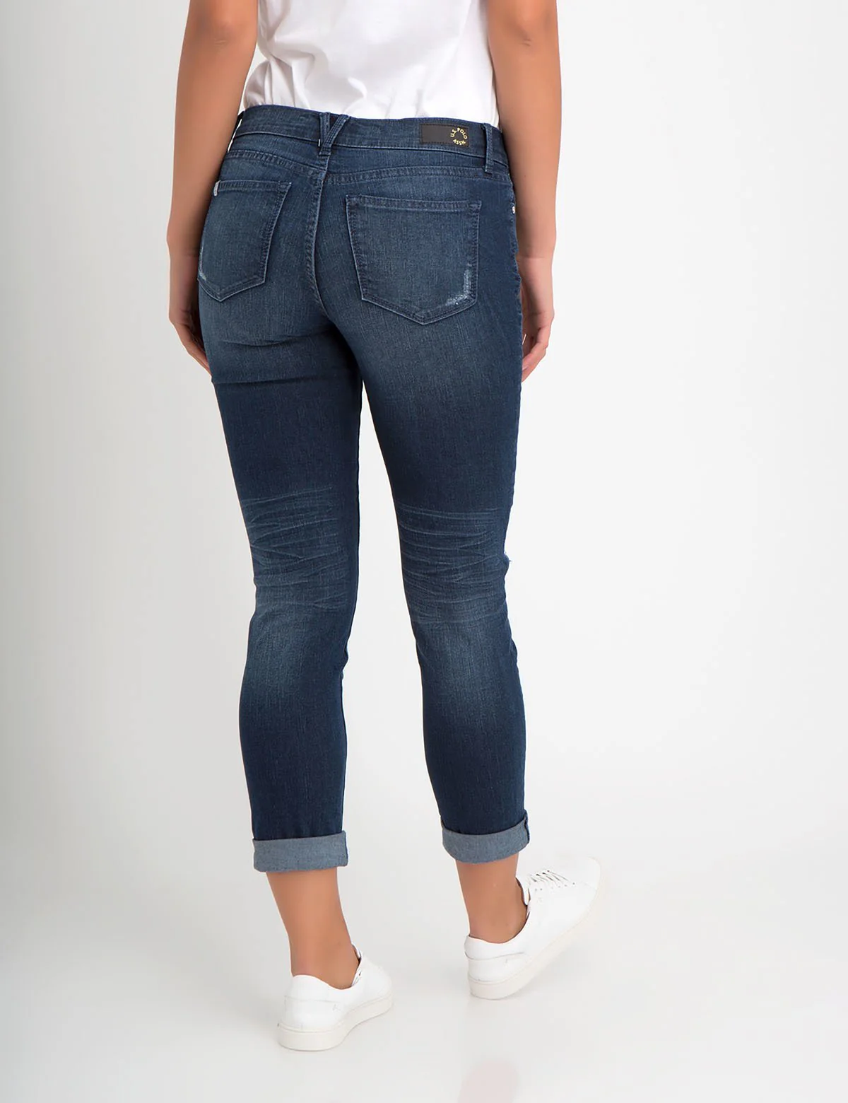 STRETCH RELAXED FIT PATCH AND DESTRUCTION JEAN - Image 3