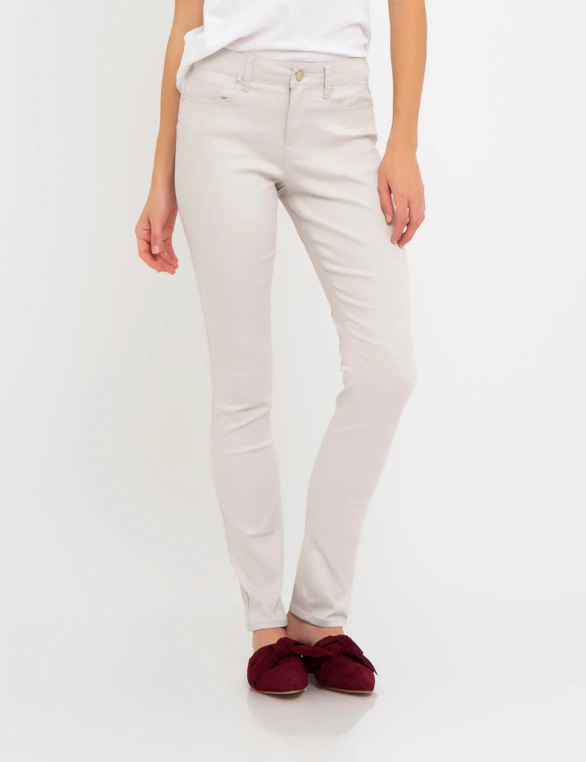 STRETCH SATEEN SKINNY PANT - Image 14