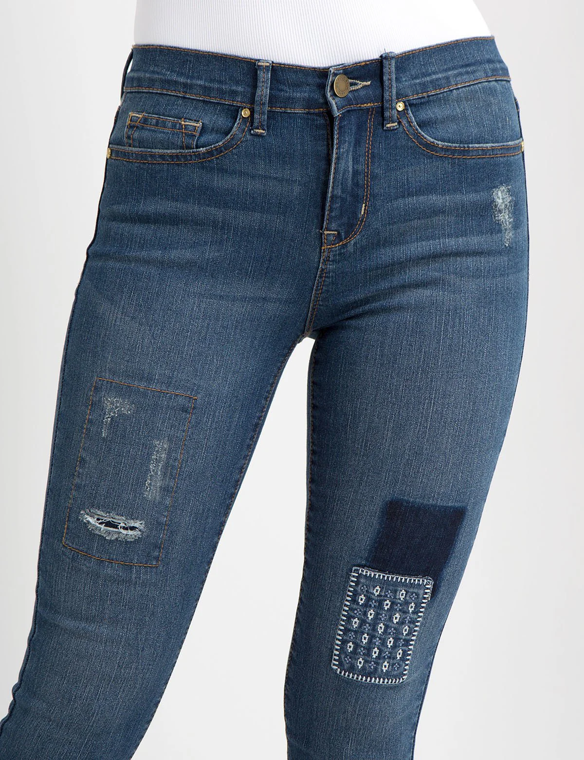 STRETCH SKINNY FIT PATCHWORK JEAN - Image 8