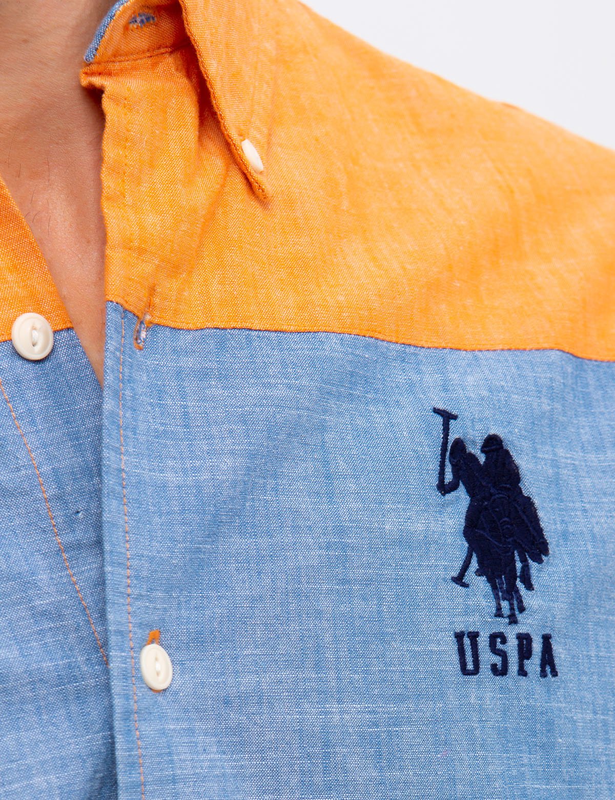 STRETCH SLIM CANVAS SHIRT - Image 7