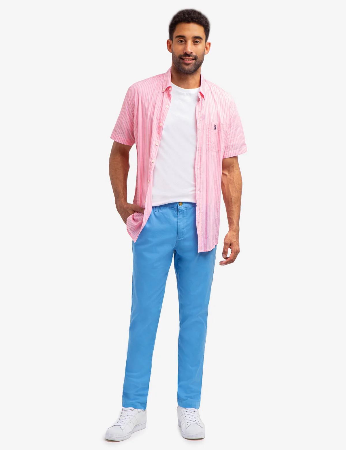 STRETCH SLIM CHINO PANTS - Image 6