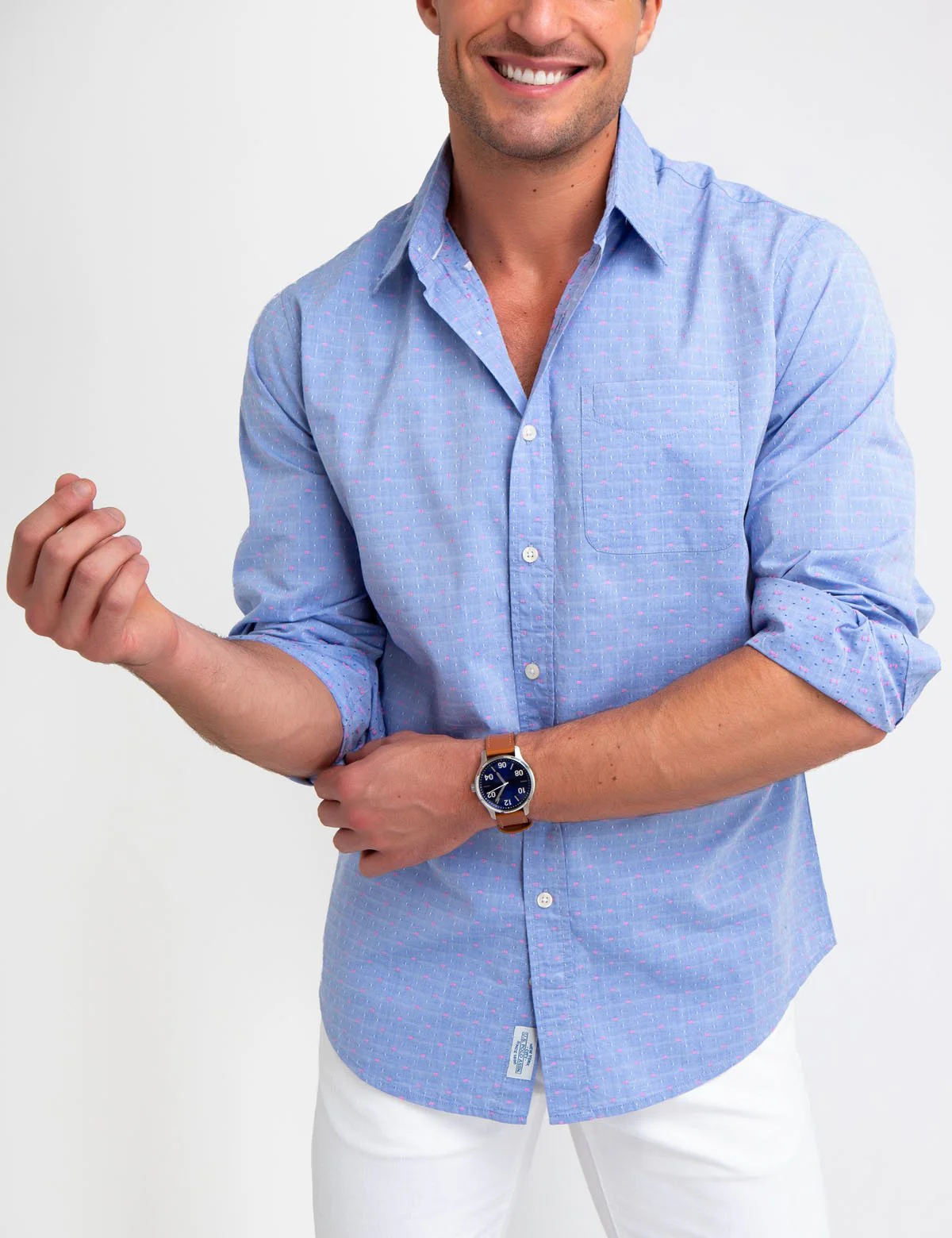 CLASSIC FIT DOBBY SHIRT - Image 5