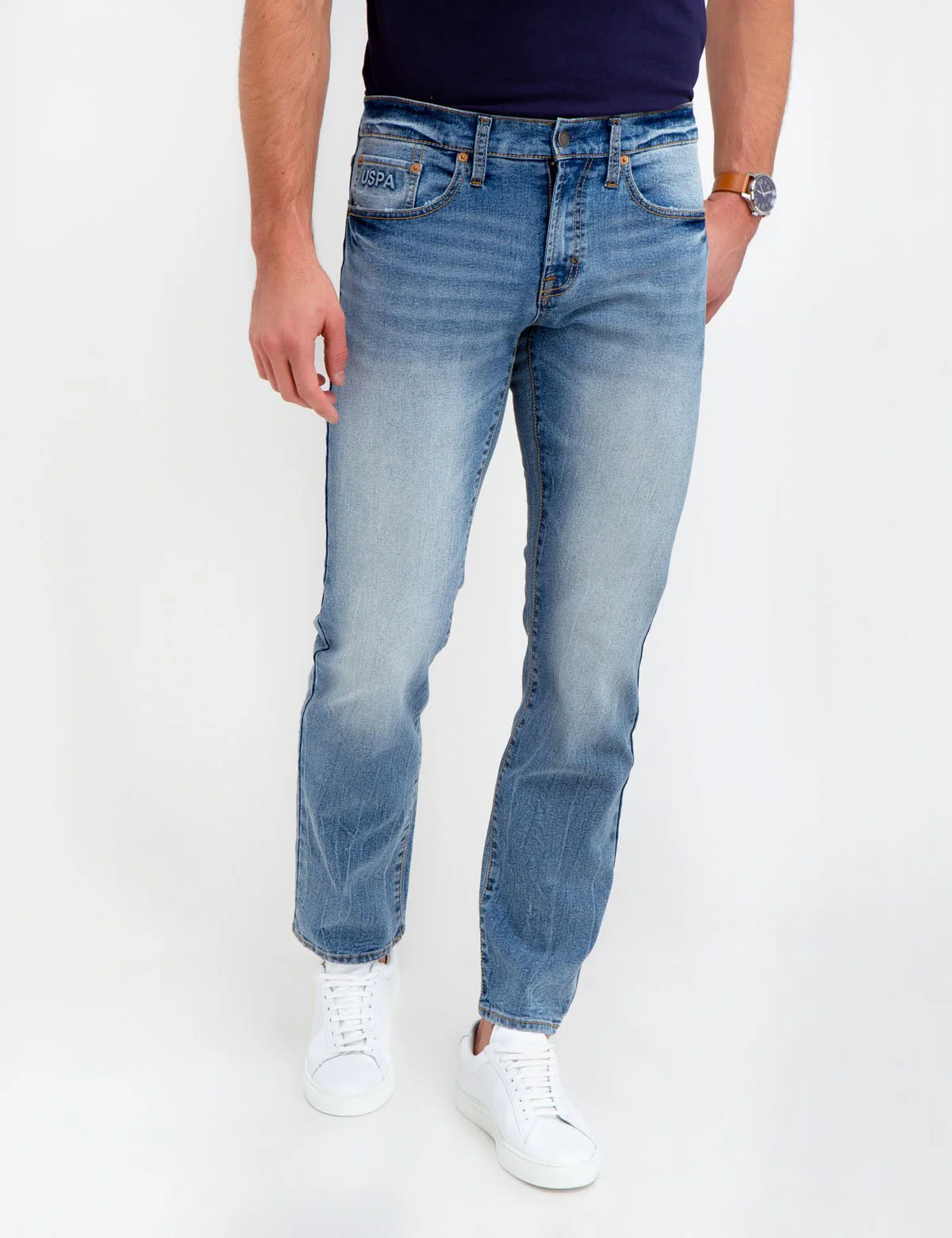 STRETCH SLIM FLAG JEANS