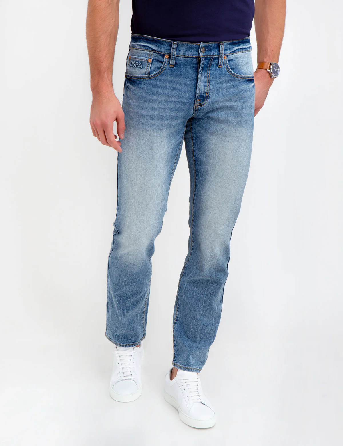 STRETCH SLIM FLAG JEANS - Image 6