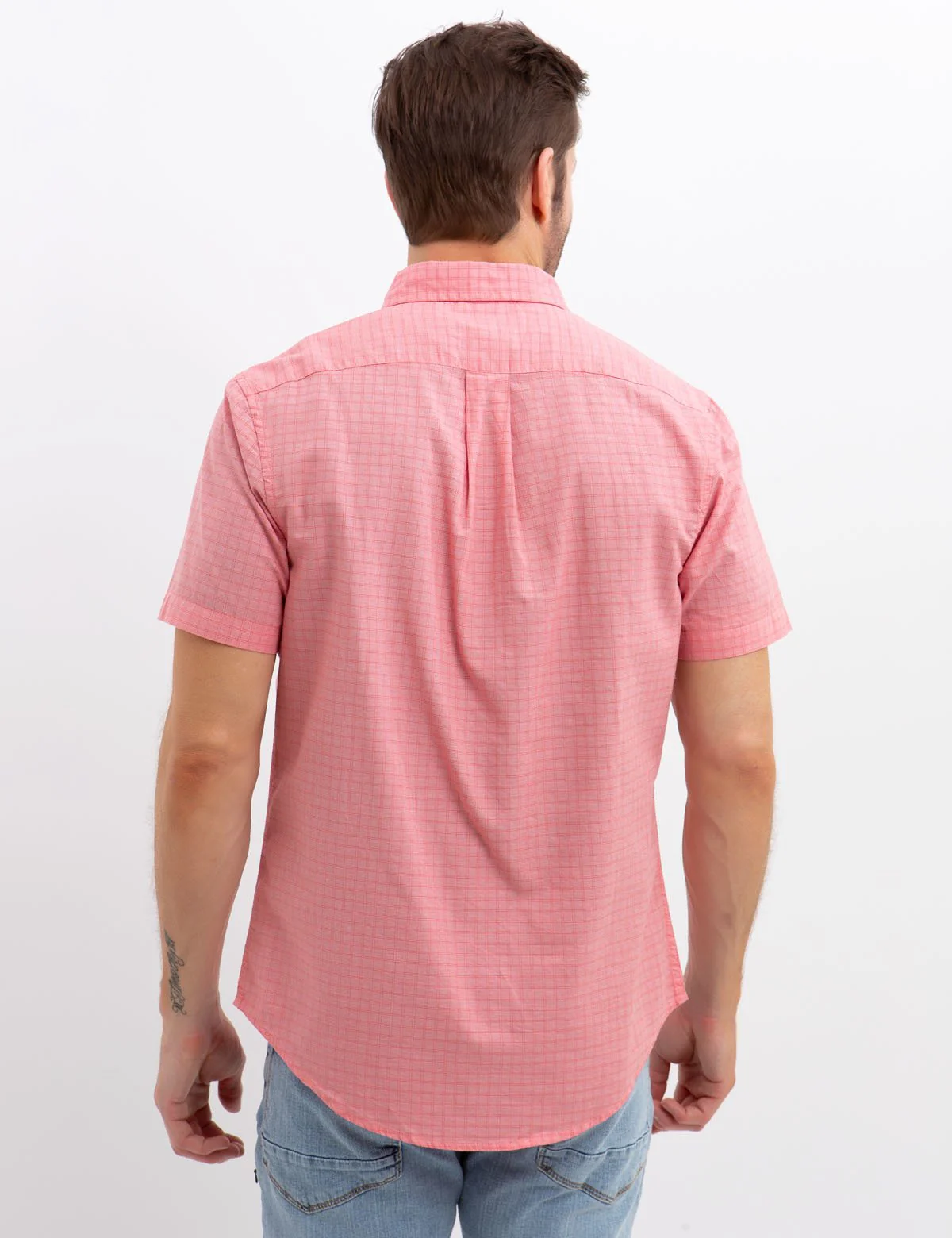 STRETCH SLIM PLAID SHIRT - Image 11