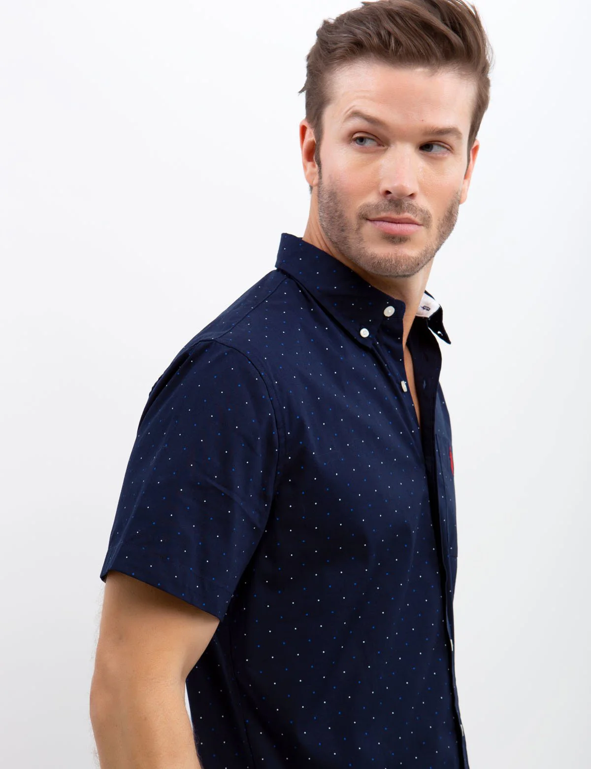 STRETCH SLIM POPLIN SHIRT - Image 12
