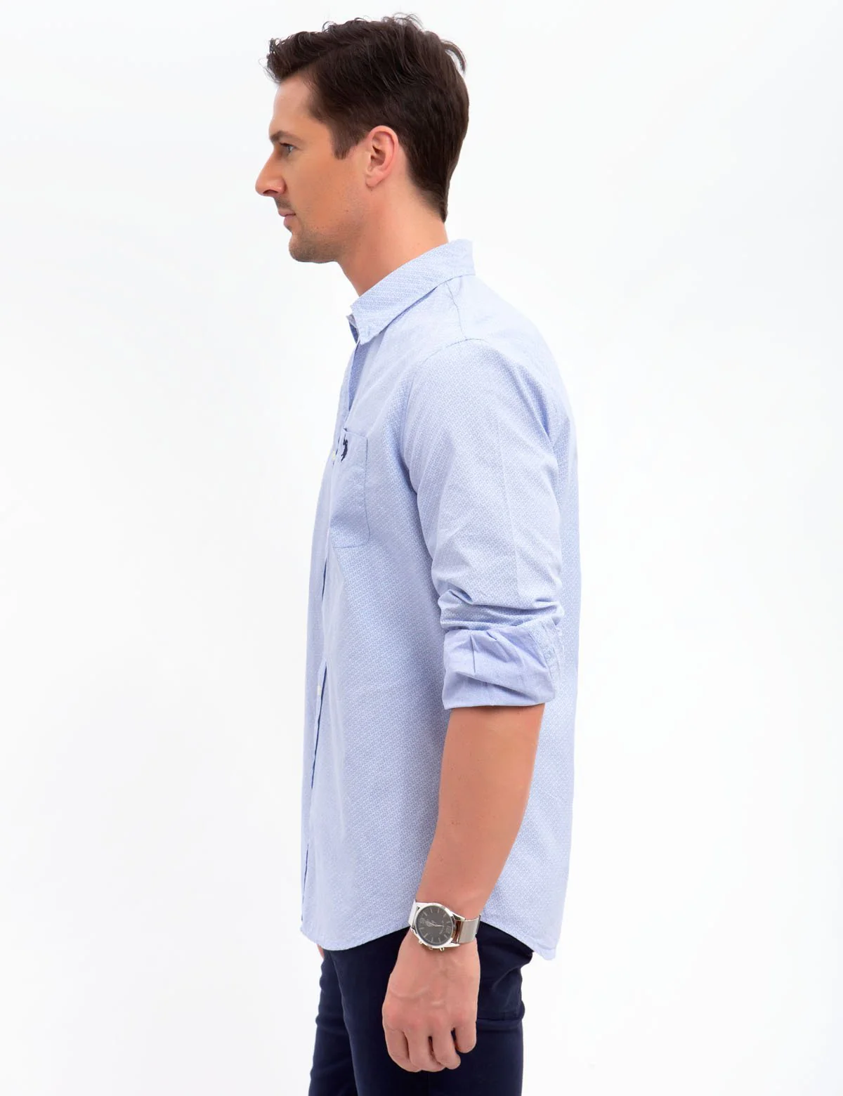 STRETCH SLIM PRINTED SHIRT - Image 5