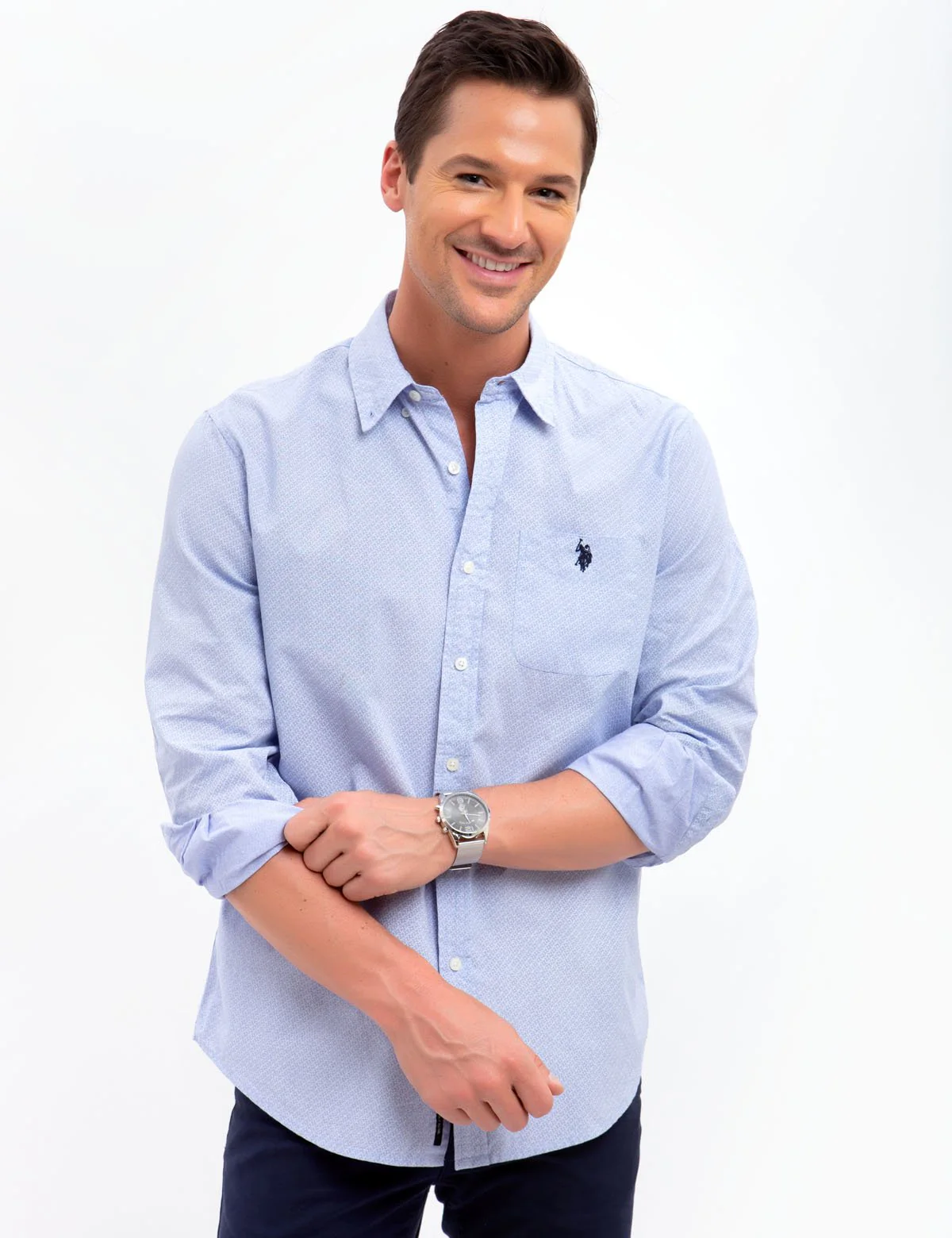 STRETCH SLIM PRINTED SHIRT - Image 6