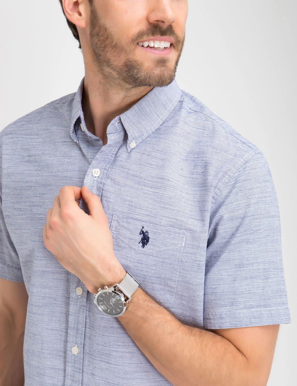 CLASSIC FIT COTTON POPLIN SHIRT - Image 7