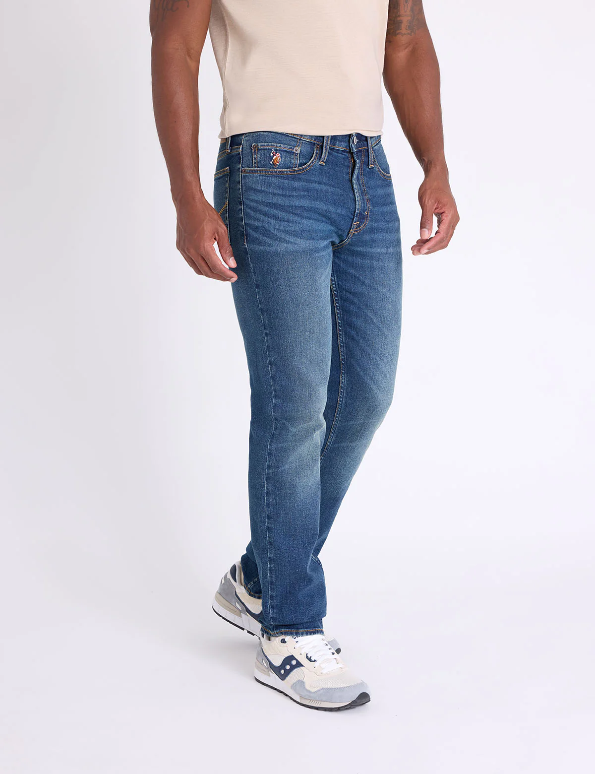 STRETCH SLIM STRAIGHT 5 POCKET JEAN