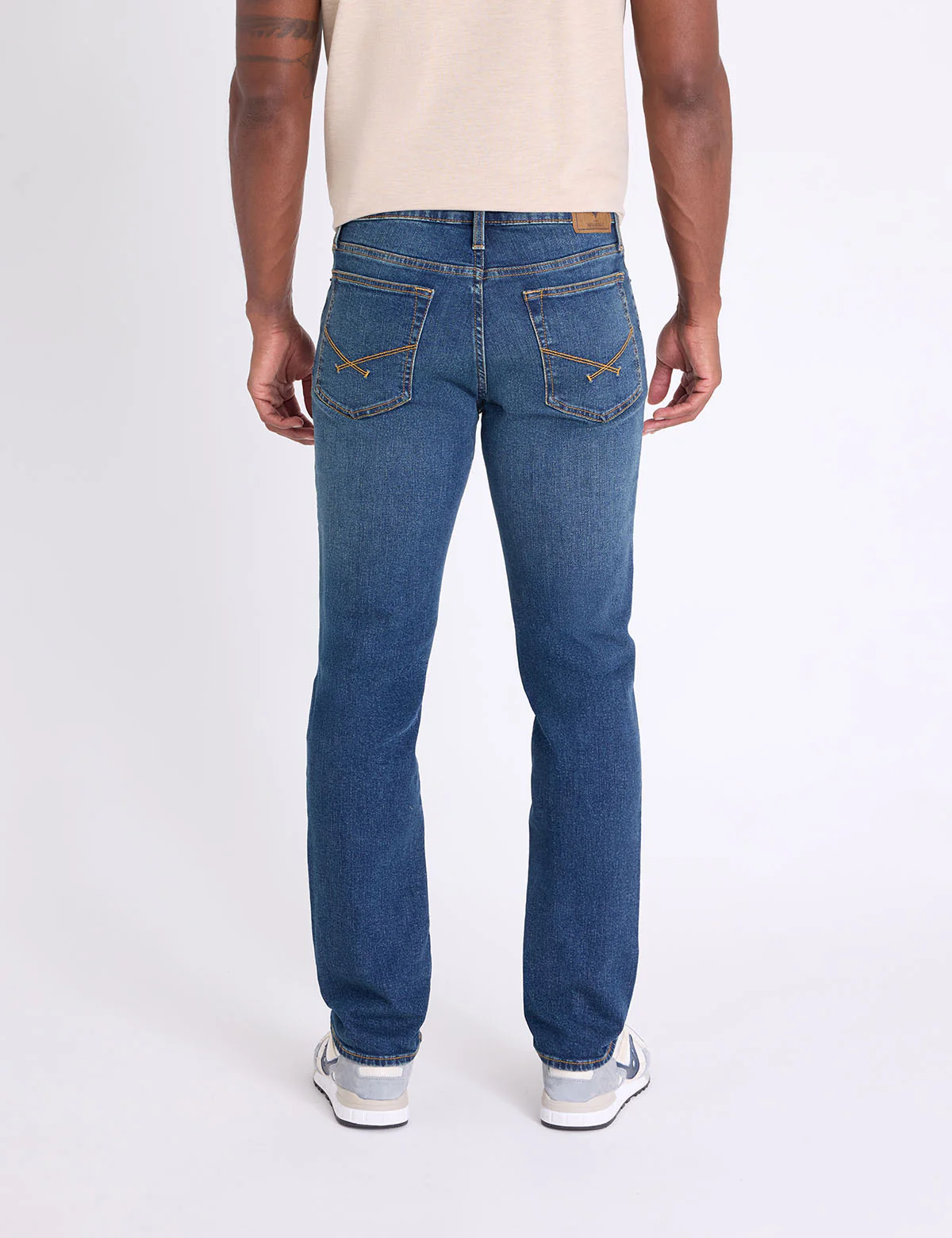 STRETCH SLIM STRAIGHT 5 POCKET JEAN - Image 5