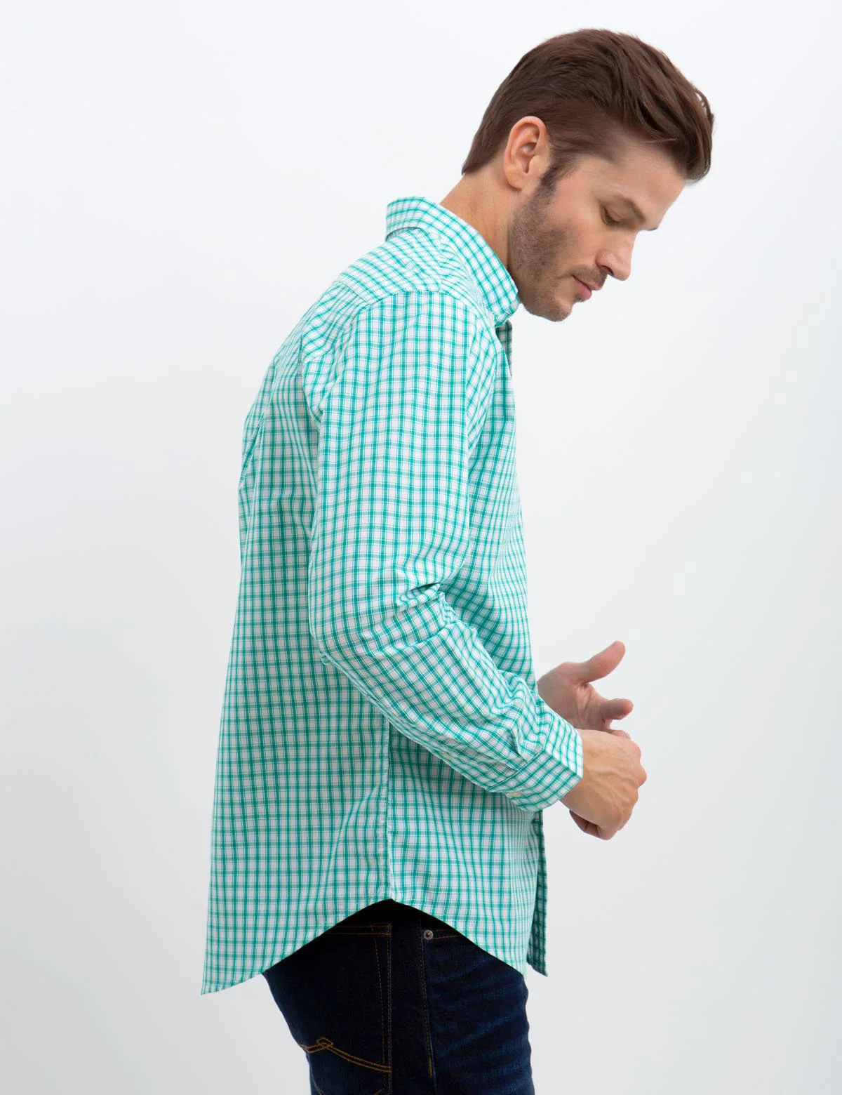 STRETCH SLIM WOVEN SHIRT - Image 7