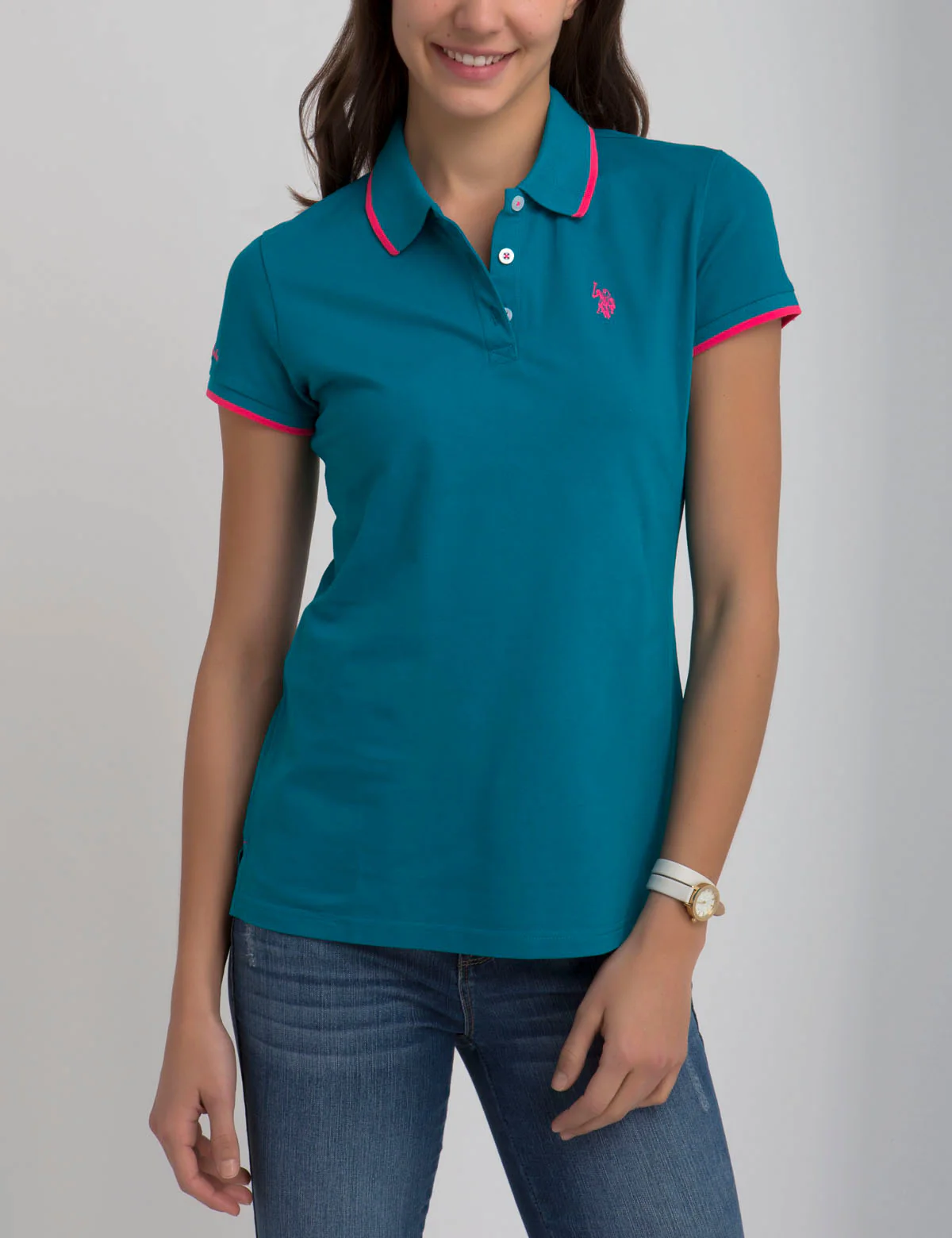 STRETCH SMALL LOGO TIPPED POLO SHIRT - Image 25