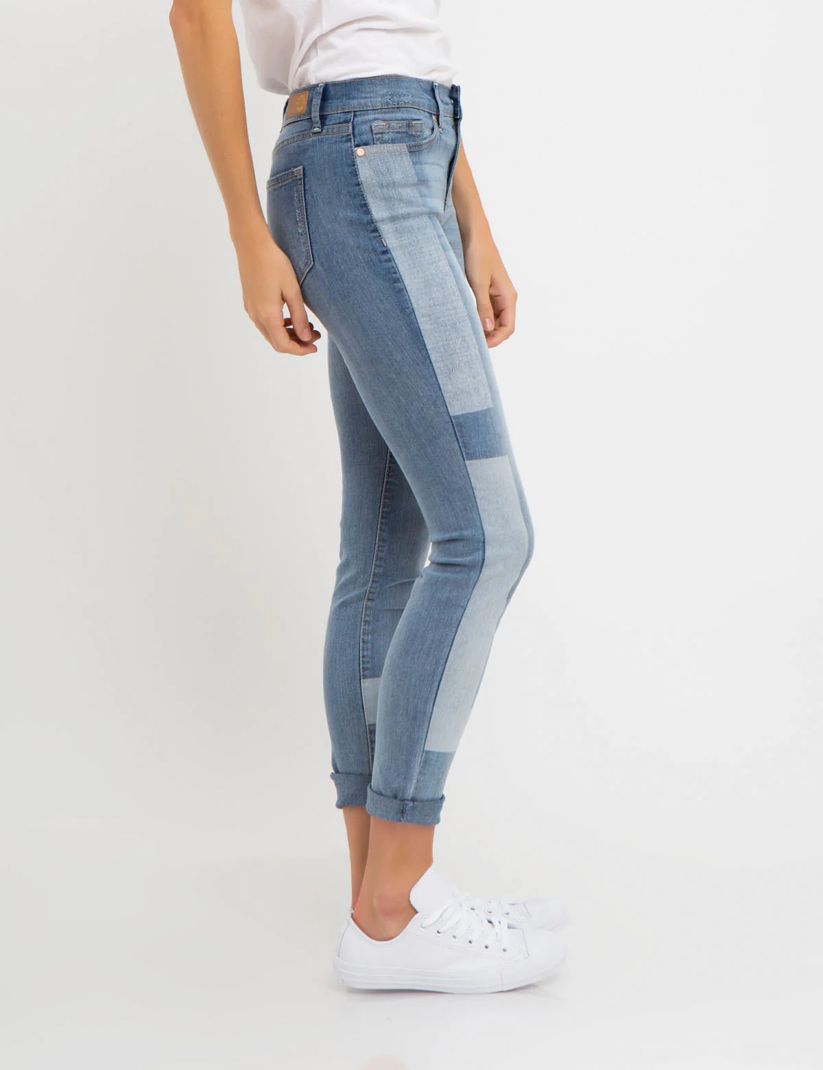 STRETCH SUPER SKINNY FIT BLEACH PATCH JEAN - Image 7