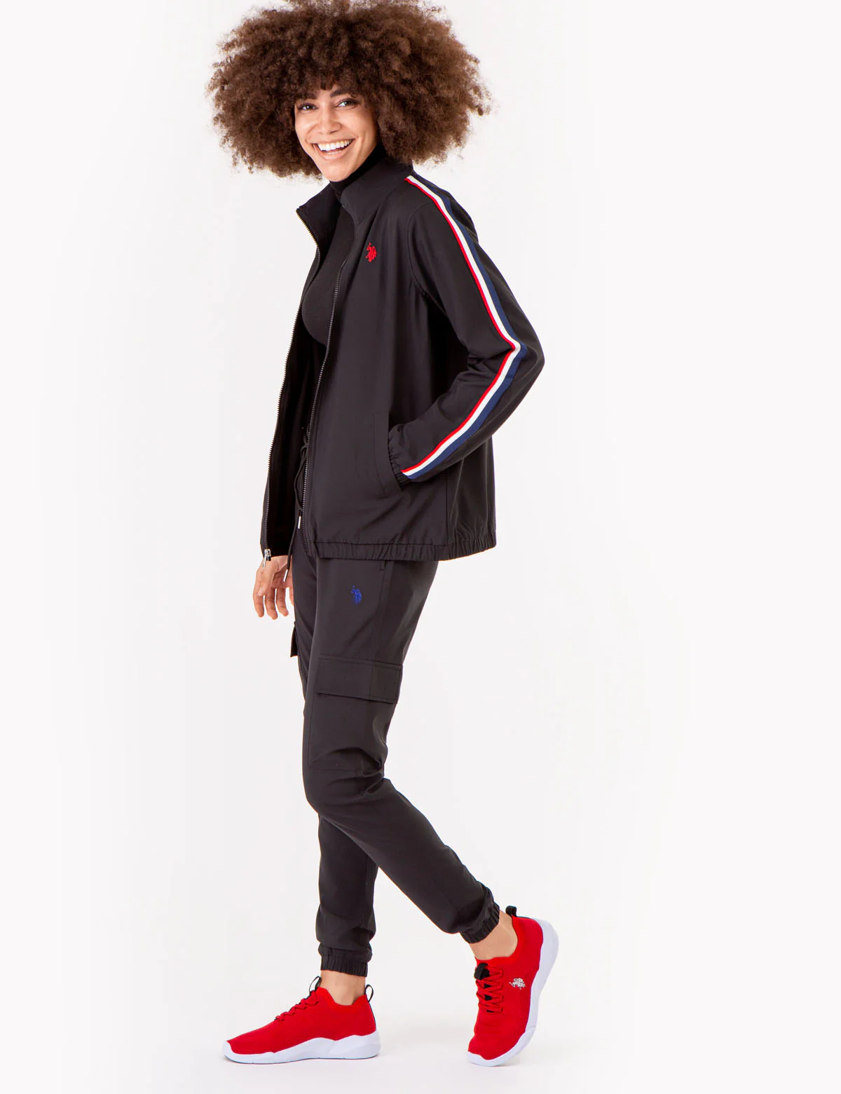 STRETCH WOVEN SIDE TAPE TRACK JACKET - Image 2