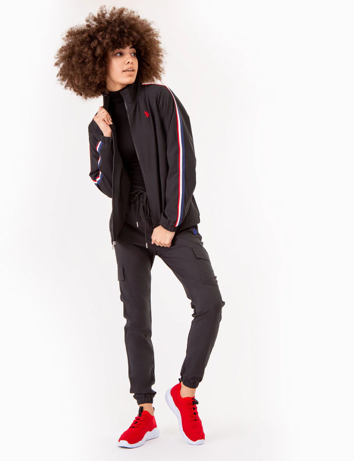STRETCH WOVEN SIDE TAPE TRACK JACKET - Image 4