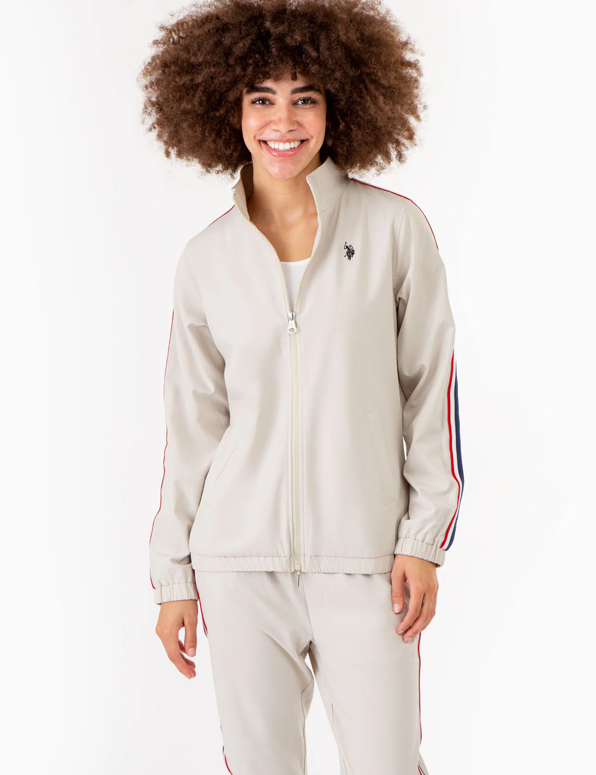 STRETCH WOVEN SIDE TAPE TRACK JACKET - Image 5
