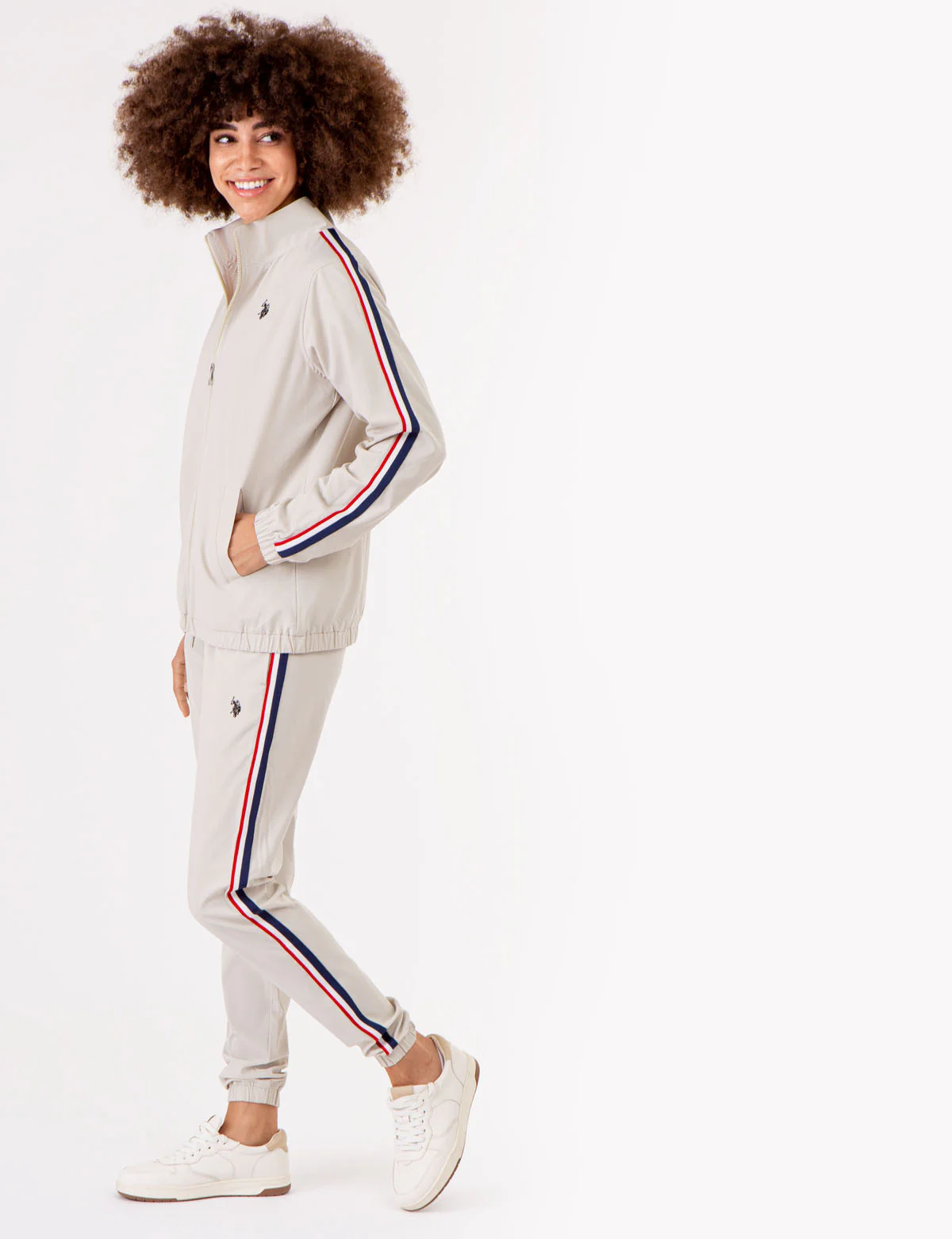 STRETCH WOVEN SIDE TAPE TRACK JACKET - Image 6
