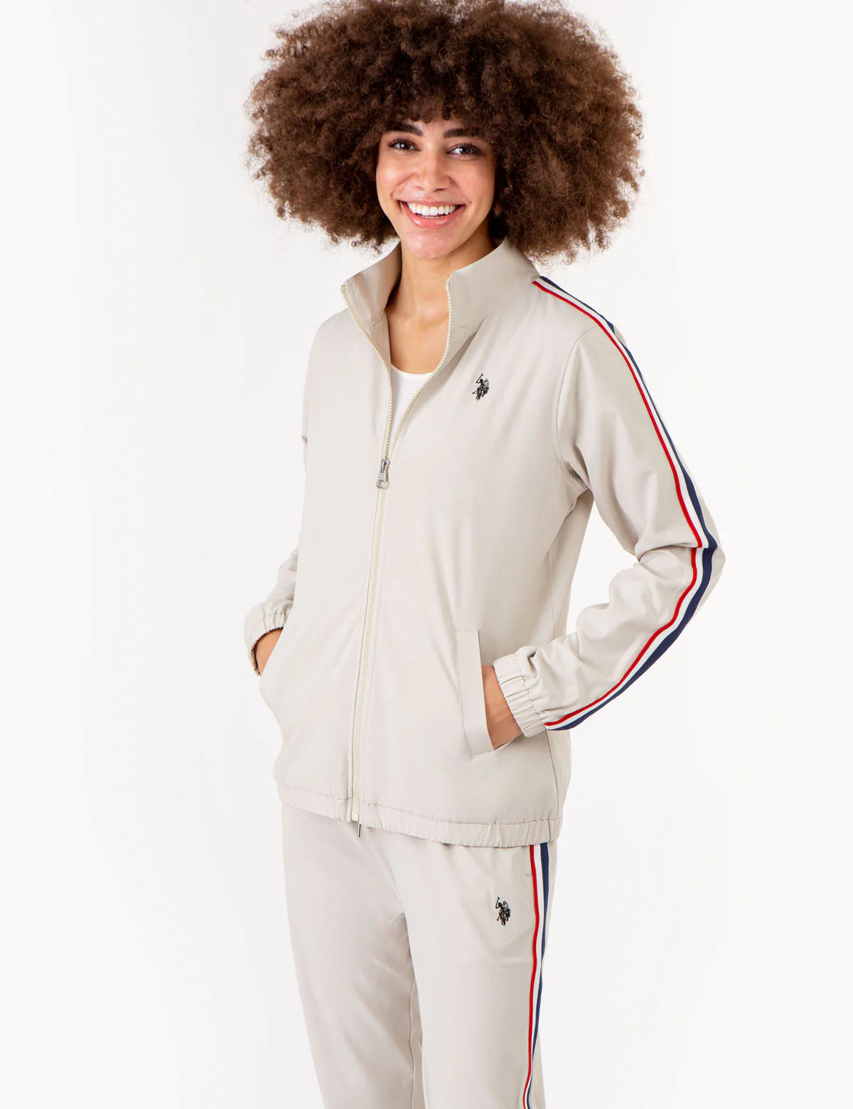 STRETCH WOVEN SIDE TAPE TRACK JACKET - Image 8