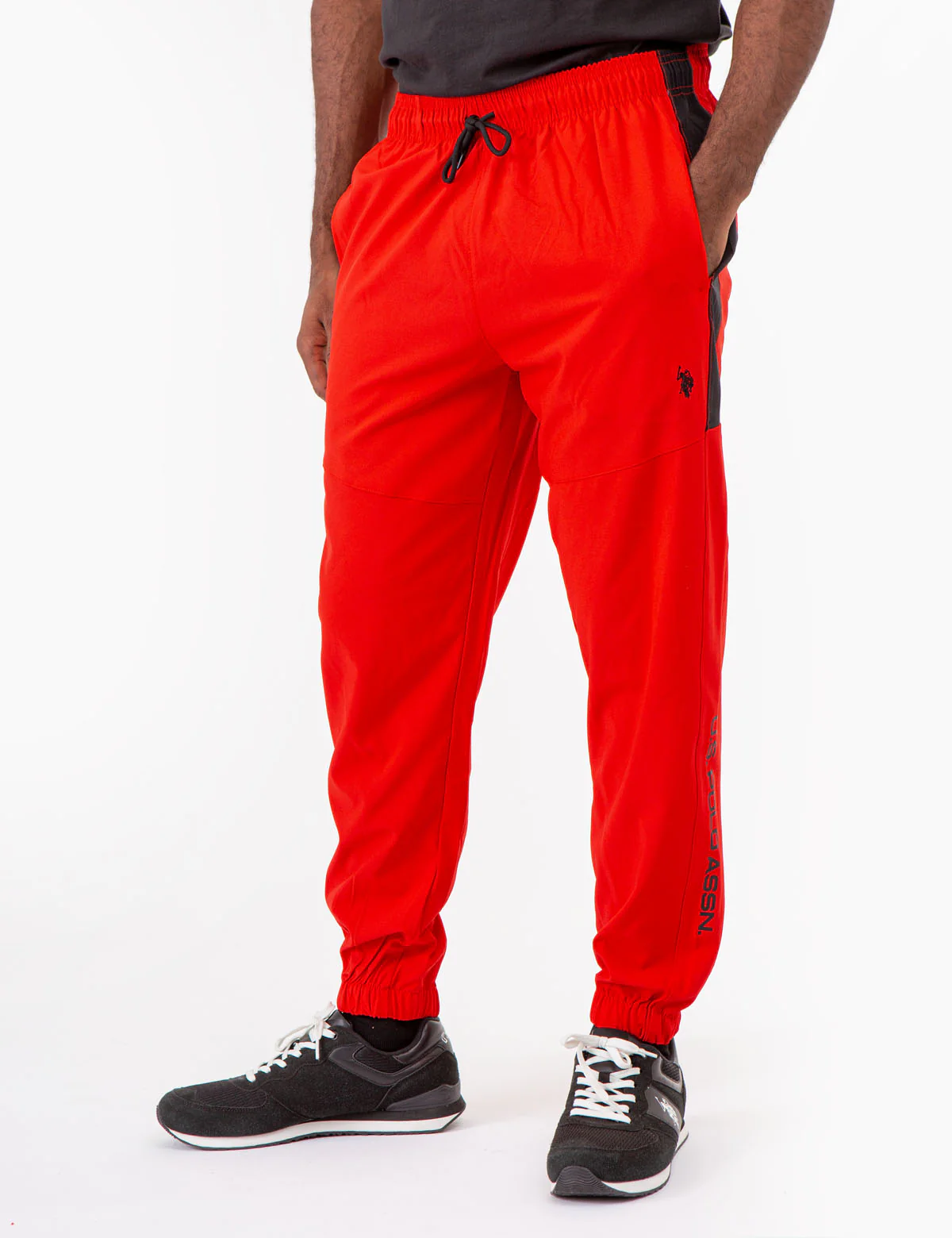 STRETCH WOVEN SIDE STRIPE JOGGER - Image 3