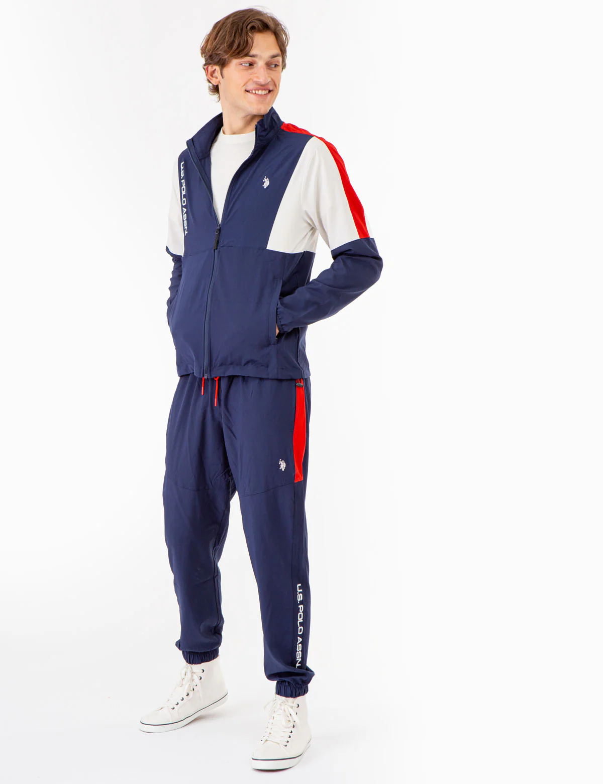 STRETCH WOVEN SIDE STRIPE JOGGER - Image 6