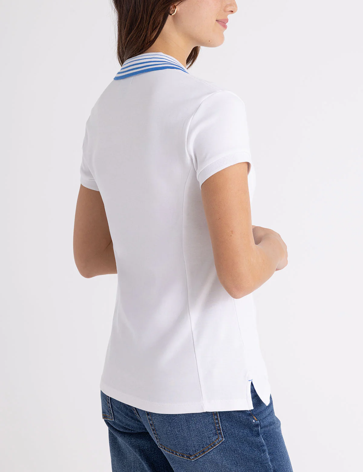 STRIPE COLLAR PIQUE POLO SHIRT - Image 10