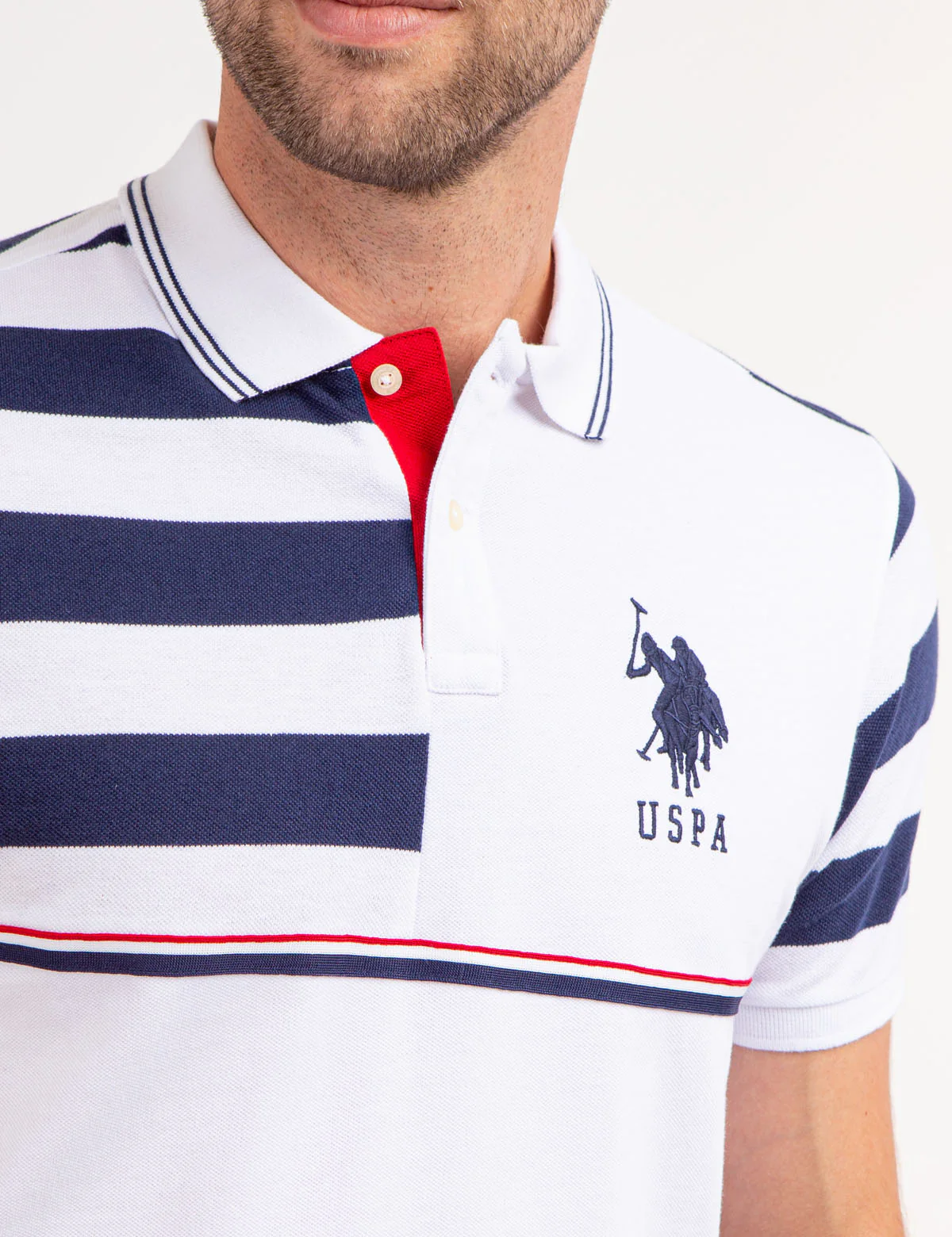 STRIPE COLORBLOCK PIQUE POLO SHIRT - Image 10