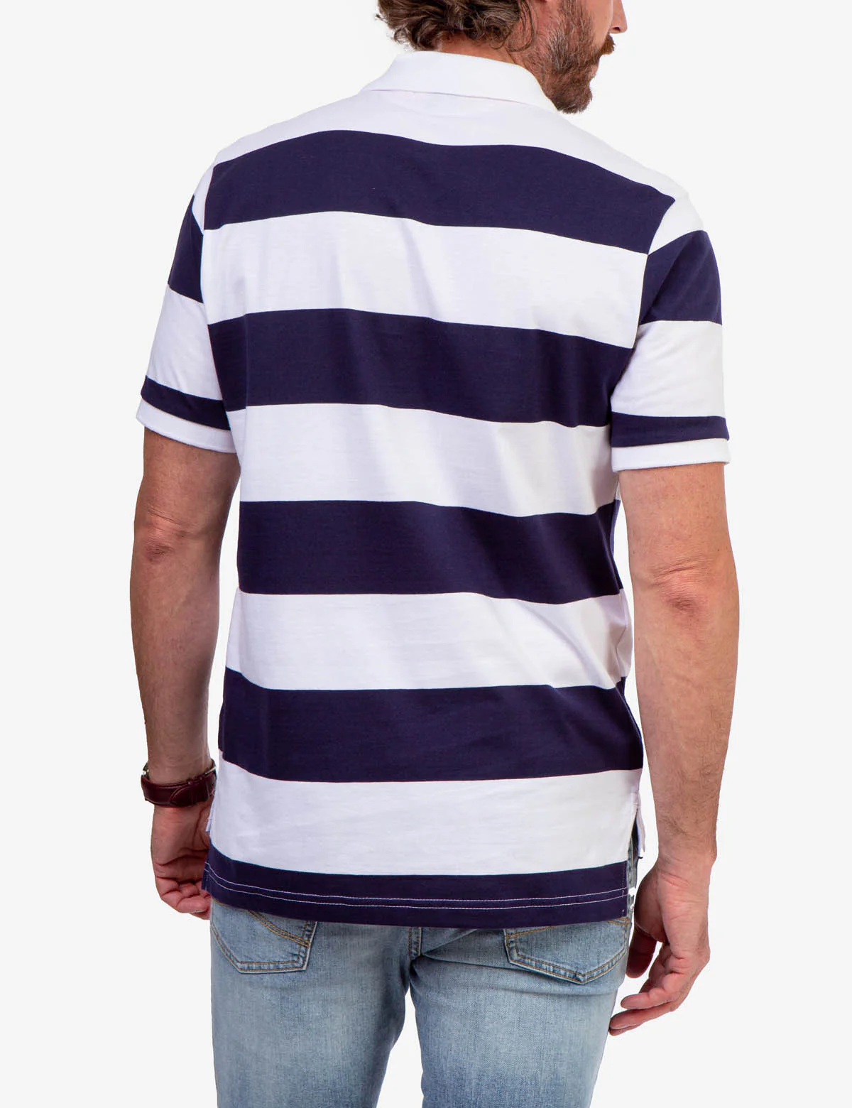 STRIPE JERSEY POLO SHIRT - Image 4