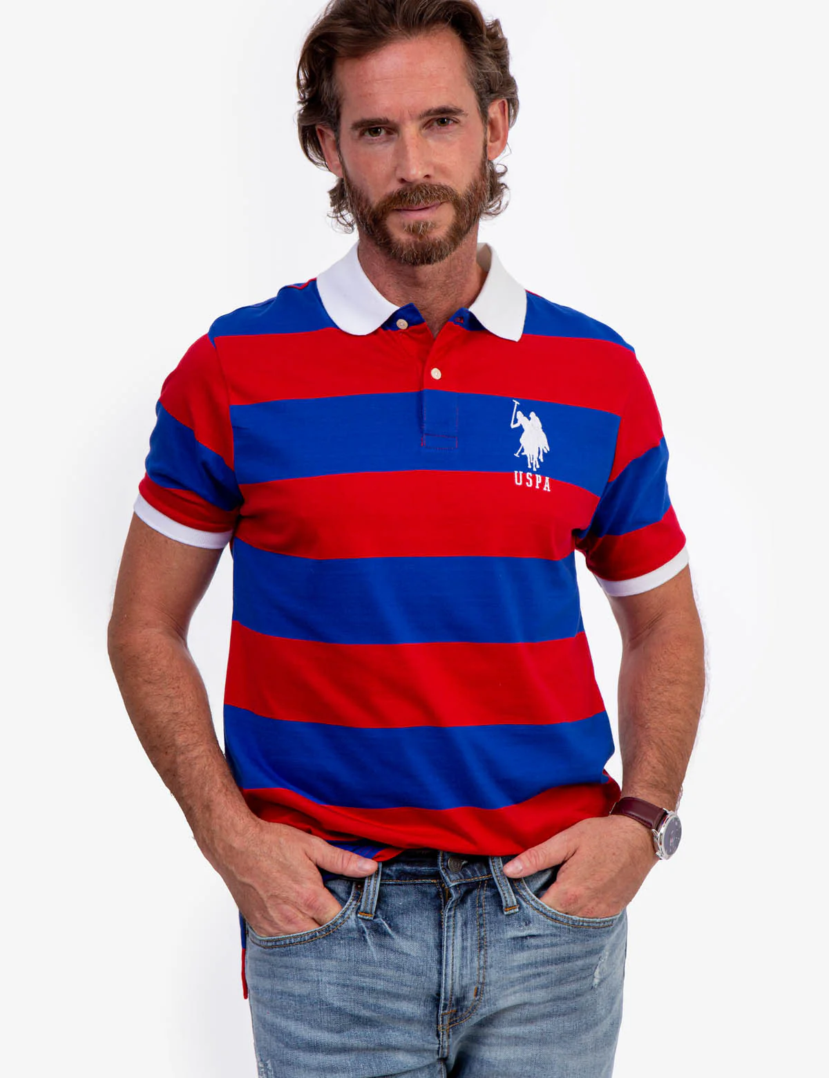 STRIPE JERSEY POLO SHIRT - Image 7
