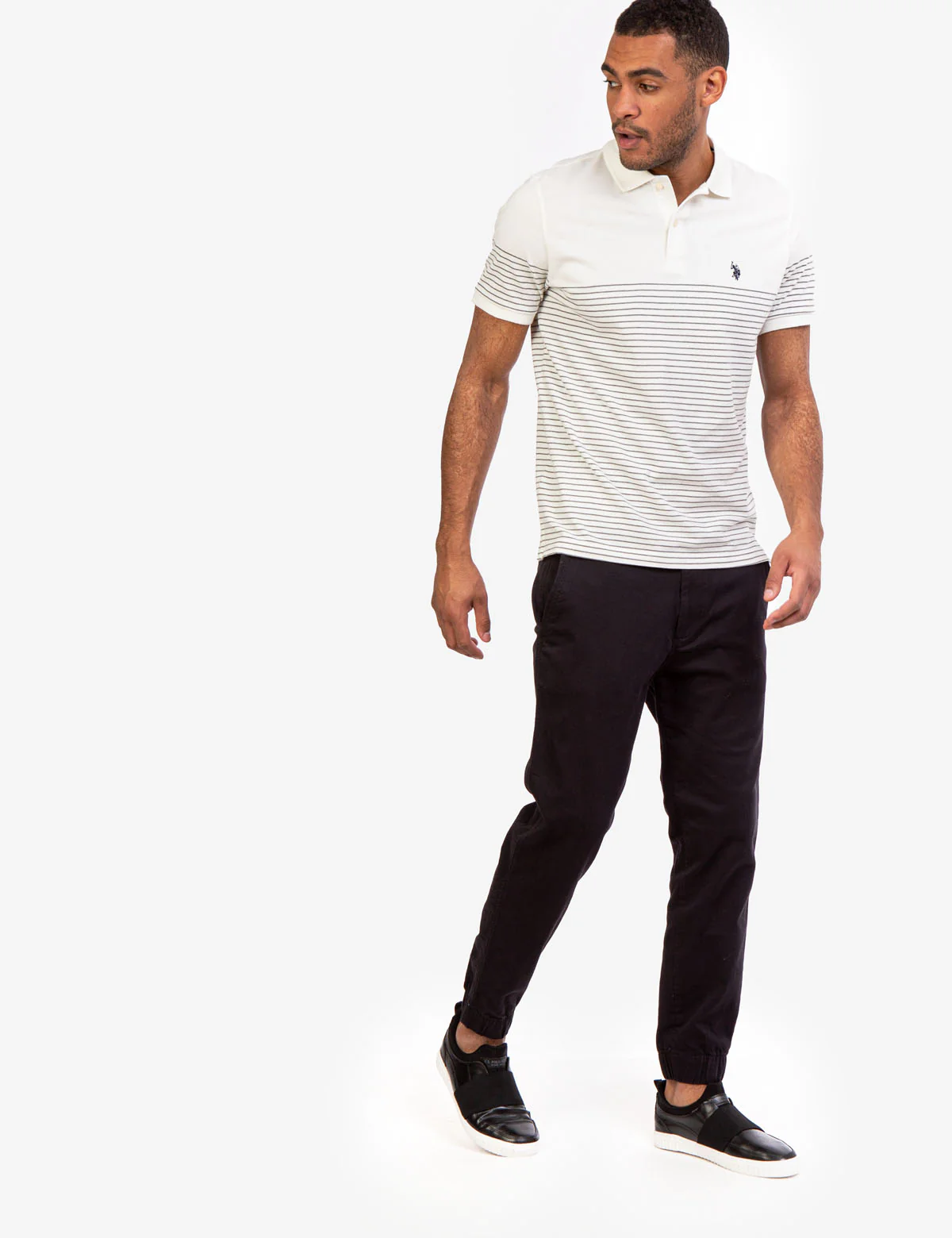 STRIPE PIQUE POLO SHIRT - Image 11