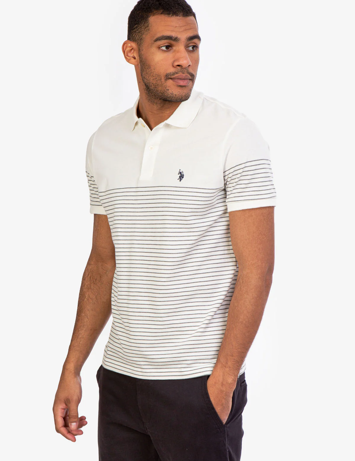 STRIPE PIQUE POLO SHIRT - Image 12