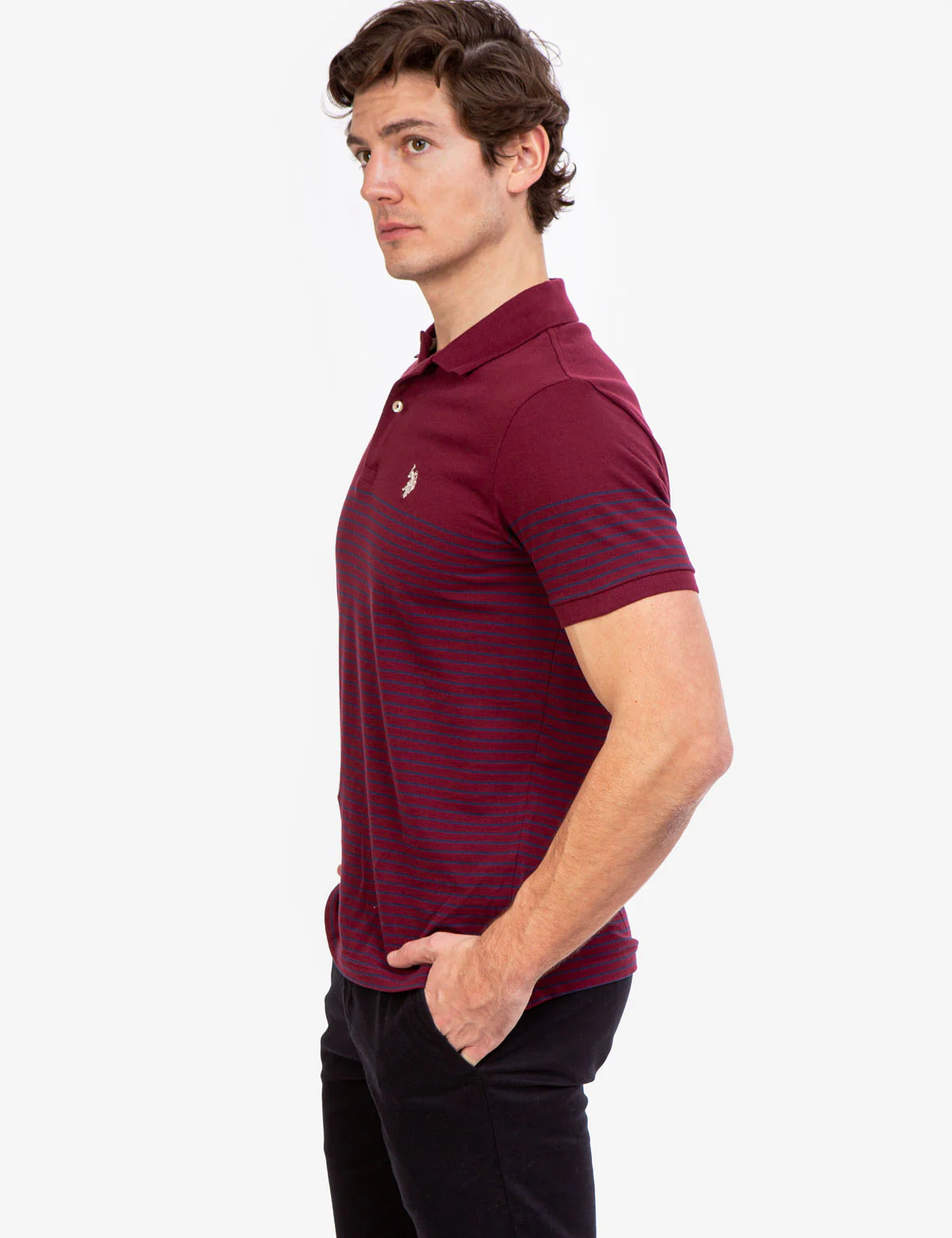 STRIPE PIQUE POLO SHIRT - Image 3