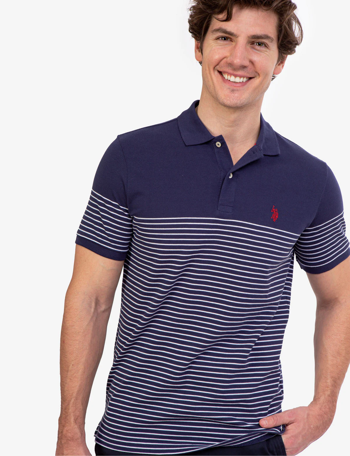 STRIPE PIQUE POLO SHIRT - Image 6