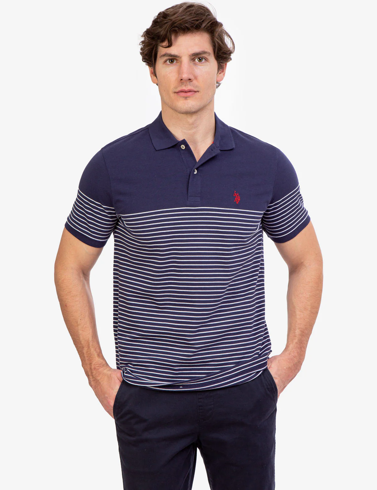 STRIPE PIQUE POLO SHIRT - Image 7