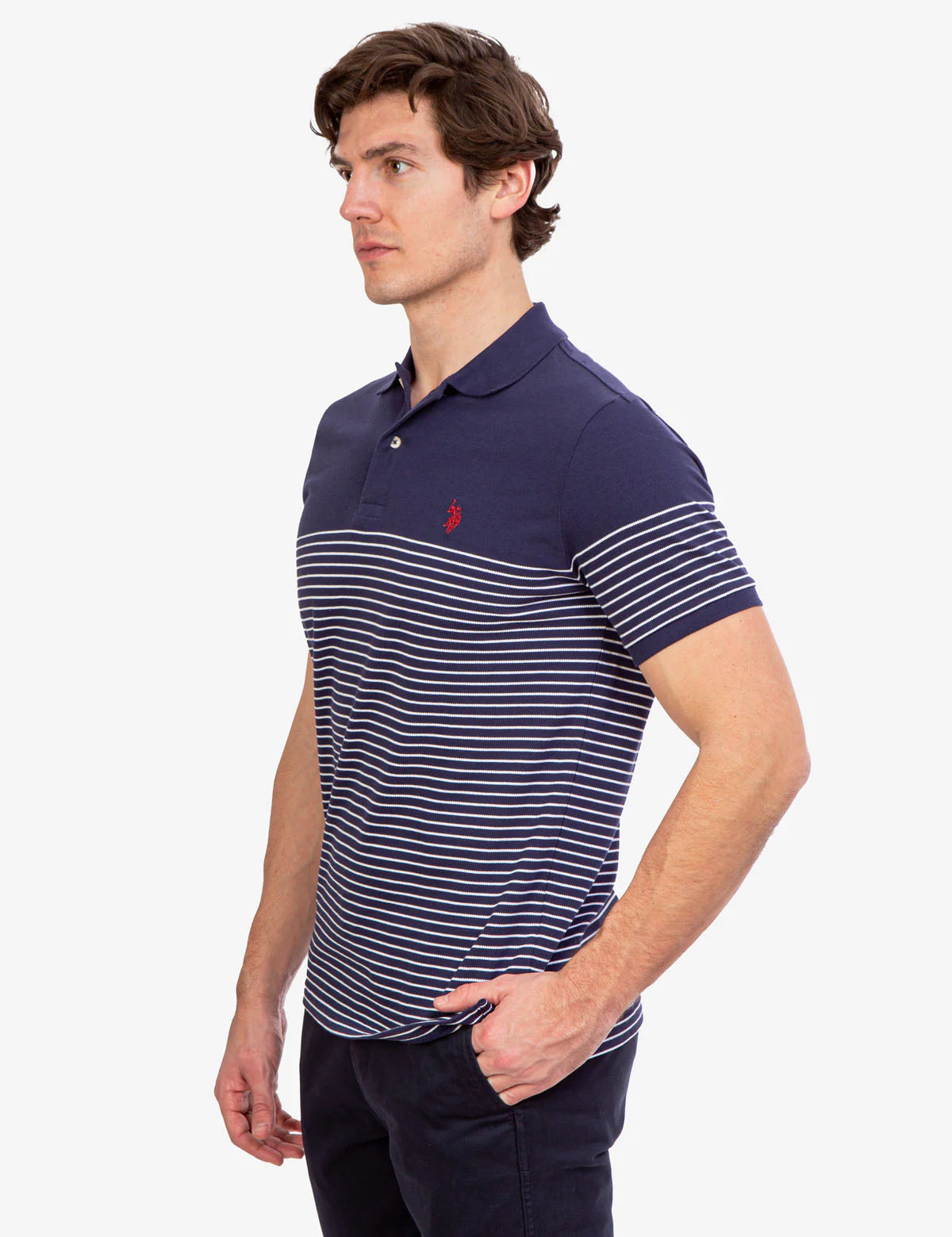 STRIPE PIQUE POLO SHIRT - Image 8