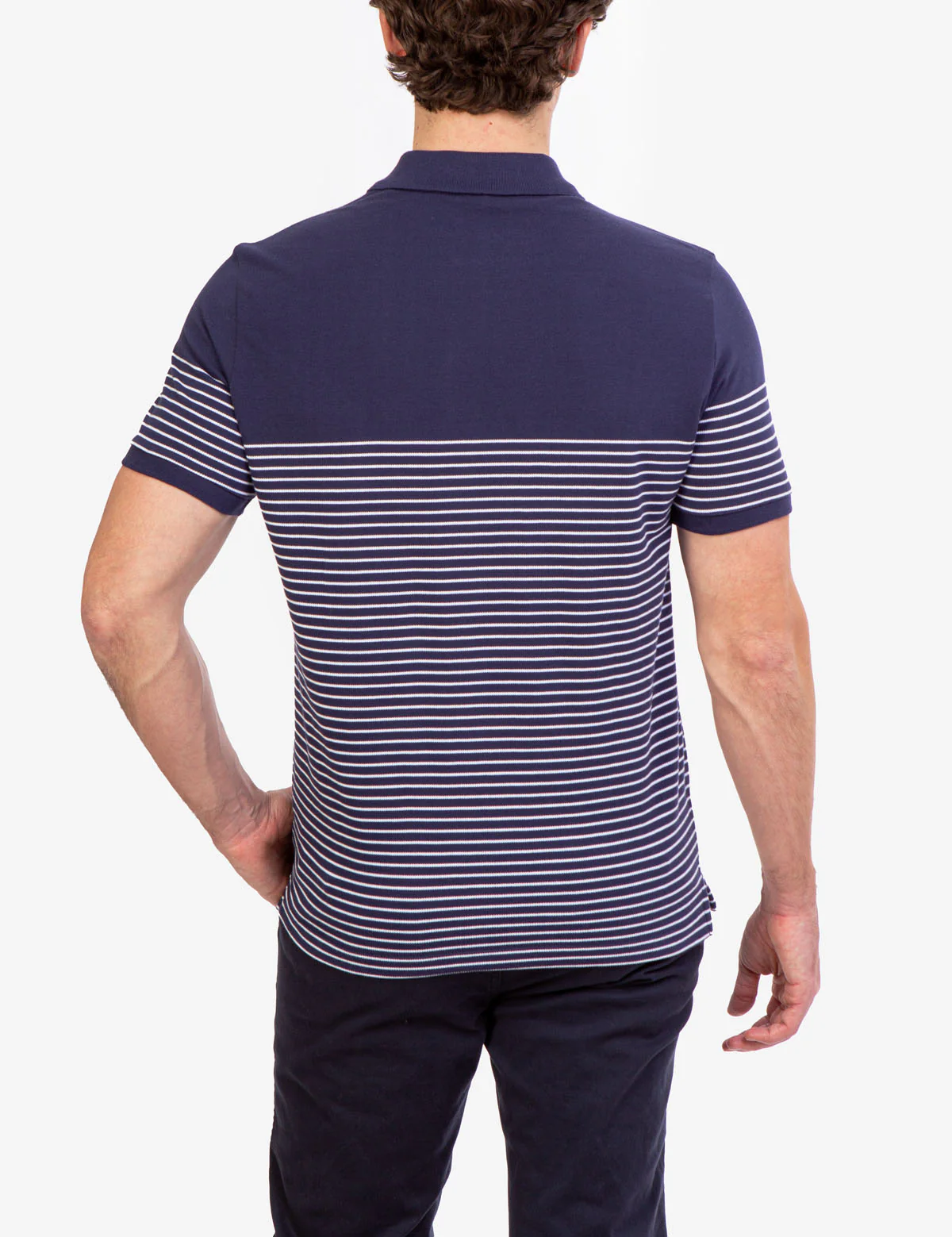STRIPE PIQUE POLO SHIRT - Image 9