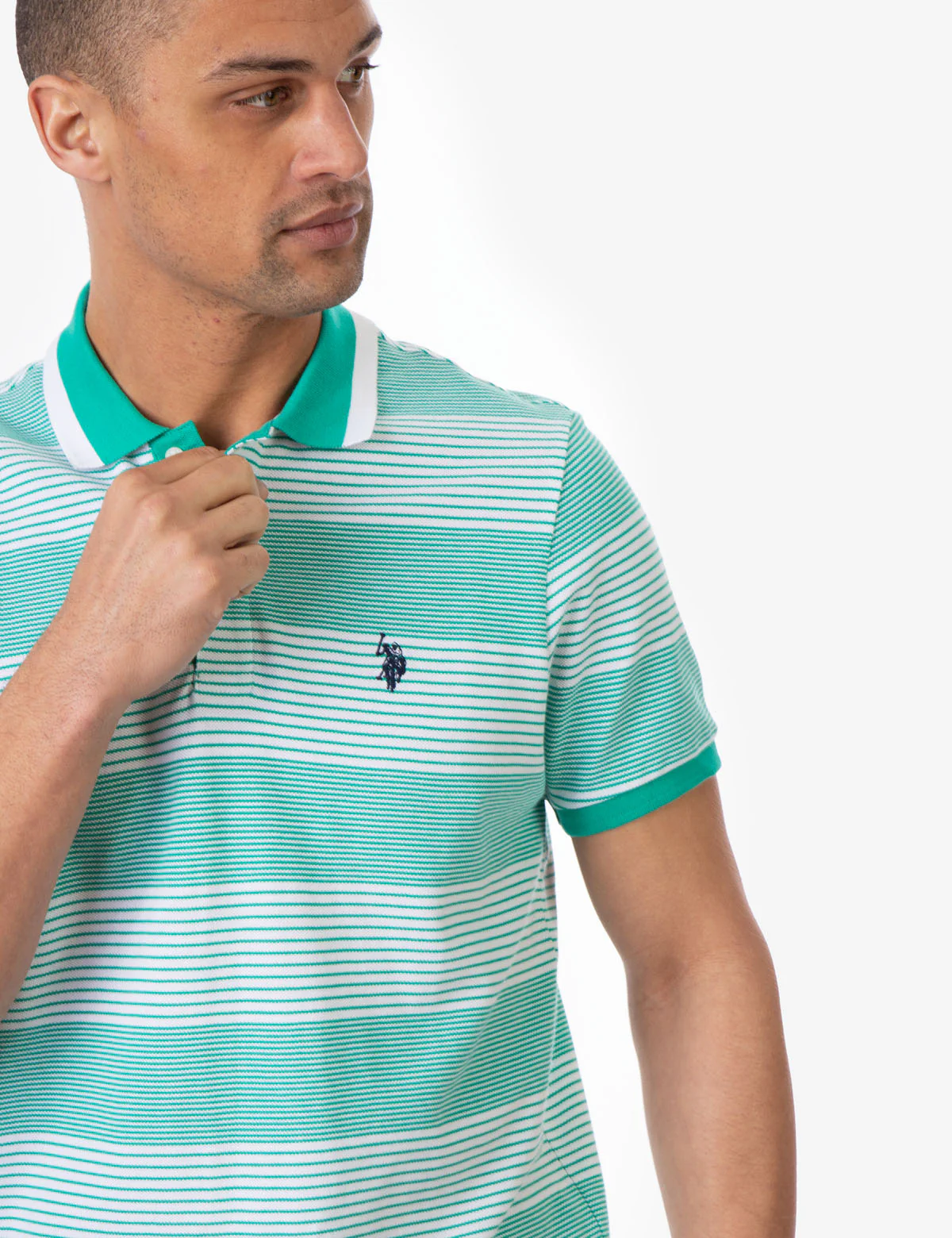 STRIPE PIQUE POLO SHIRT - Image 6