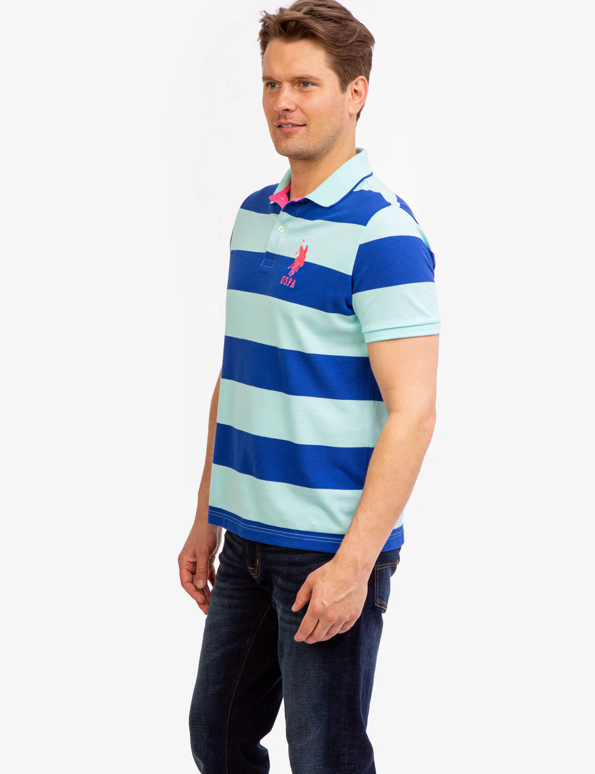 STRIPE PIQUE POLO SHIRT - Image 13