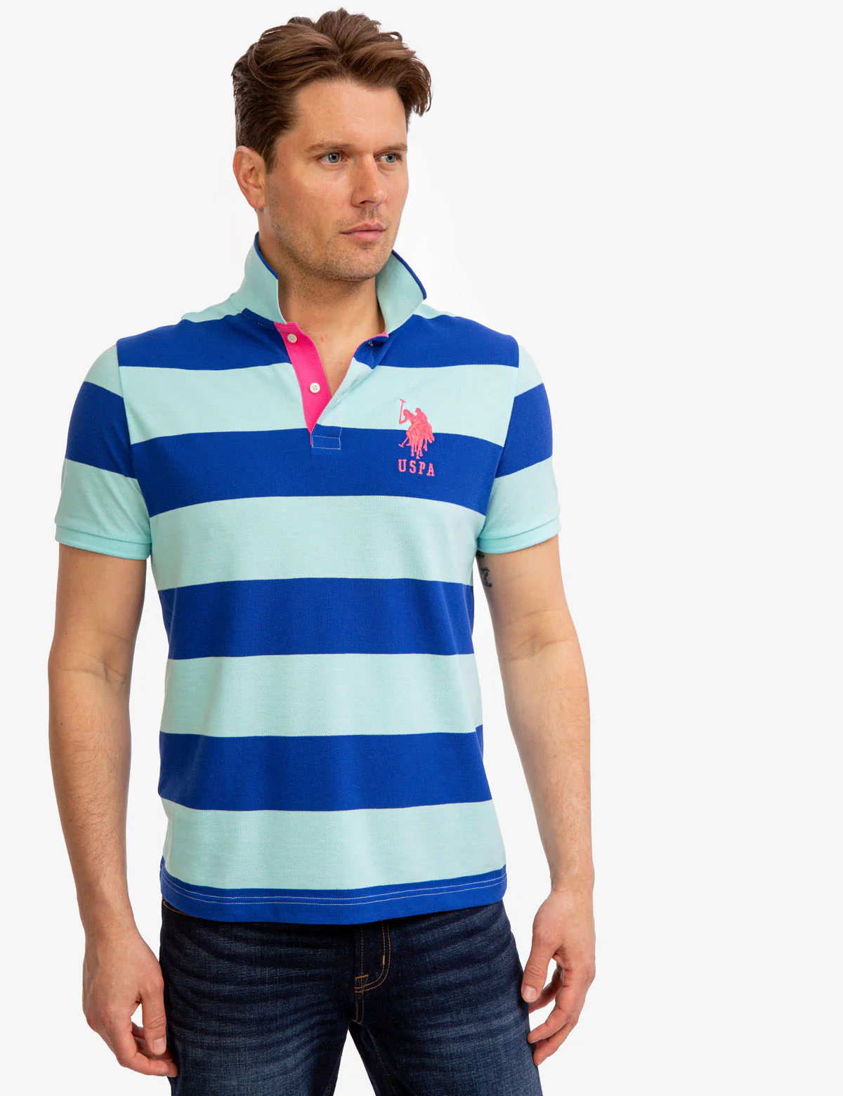 STRIPE PIQUE POLO SHIRT - Image 15