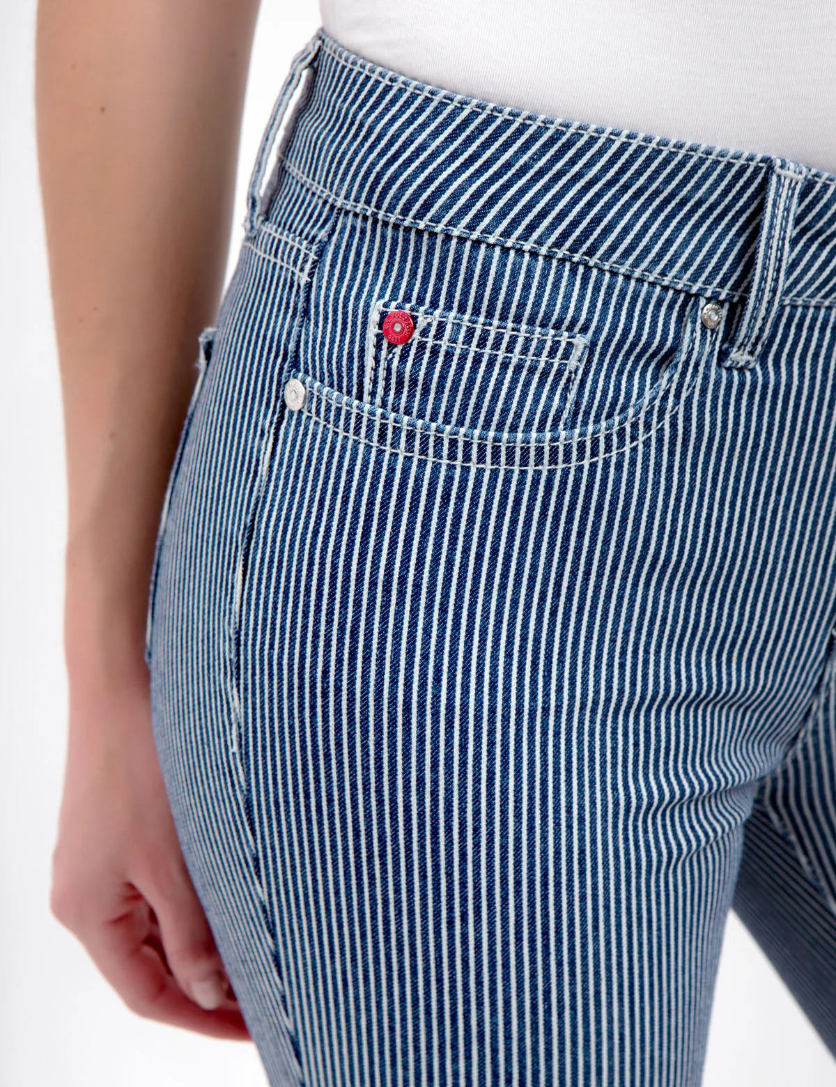 STRIPED SUPER SKINNY JEANS - Image 10