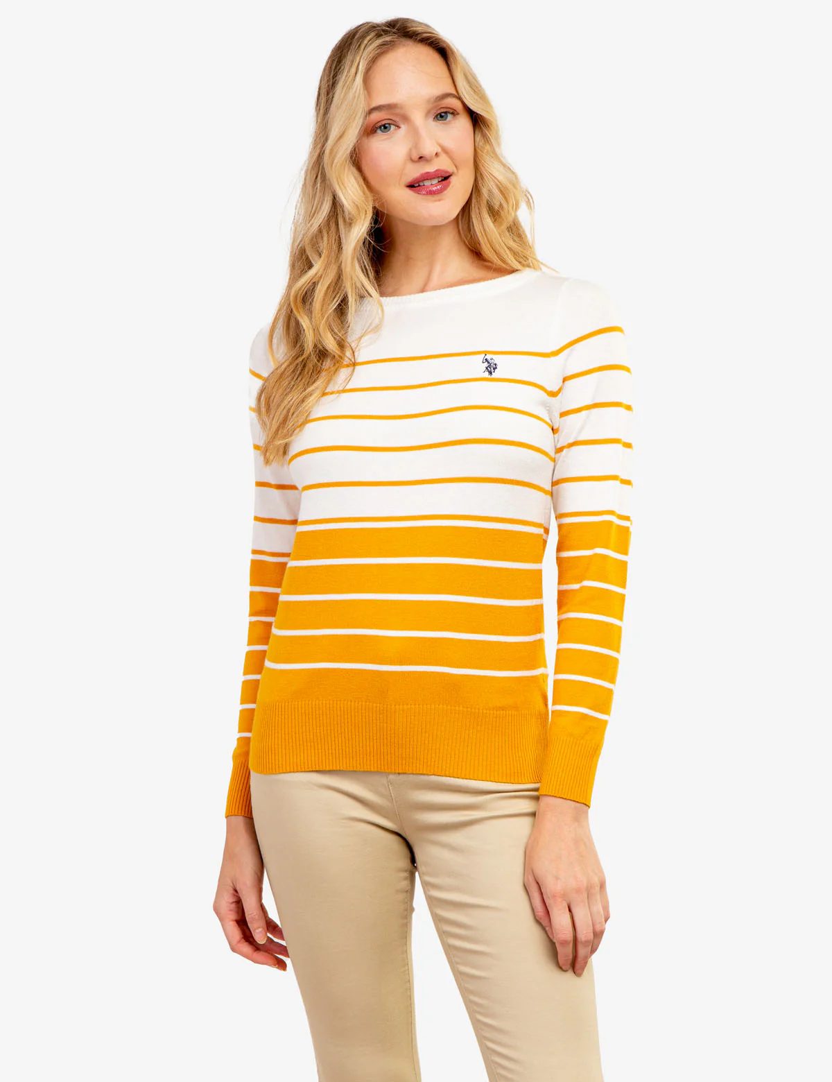 STRIPED BOAT NECK SWEATER - Image 4