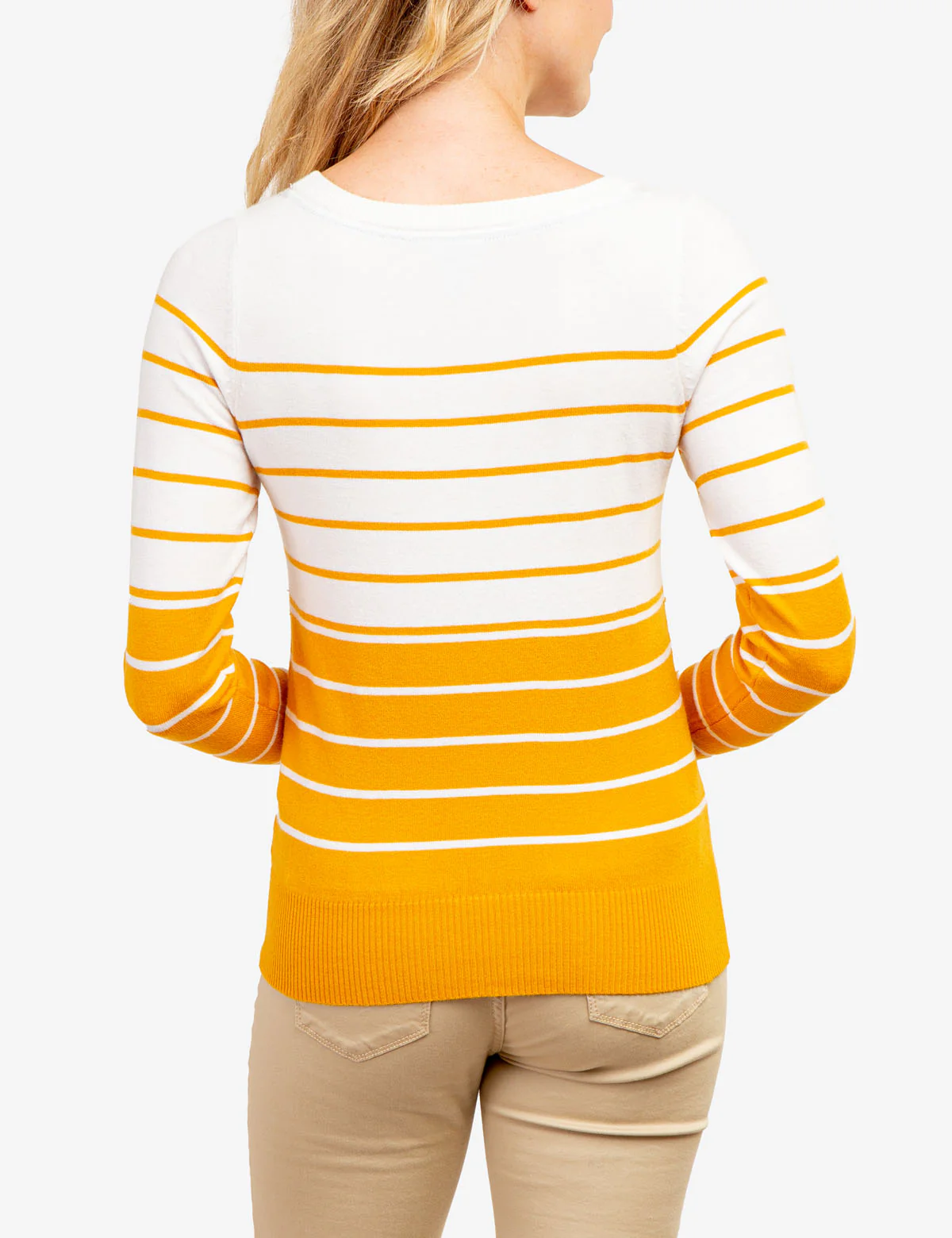 STRIPED BOAT NECK SWEATER - Image 7