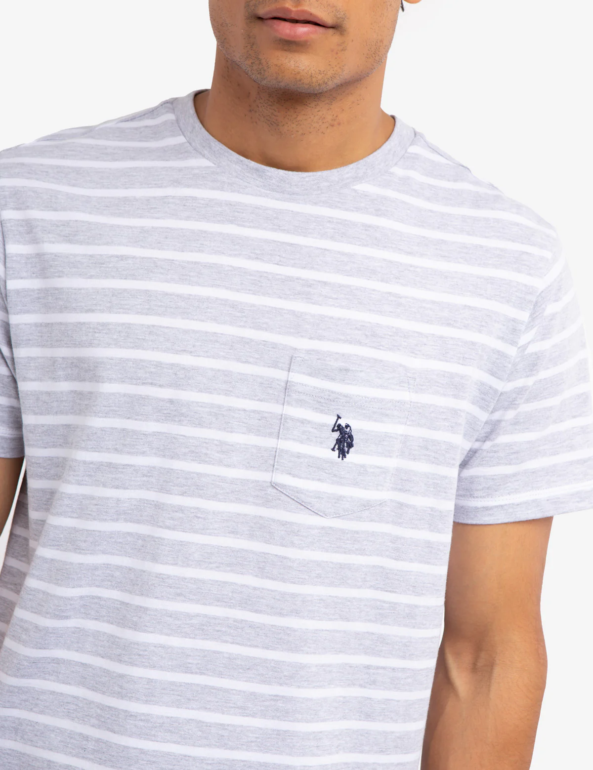 STRIPED CHEST POCKET T-SHIRT - Image 10
