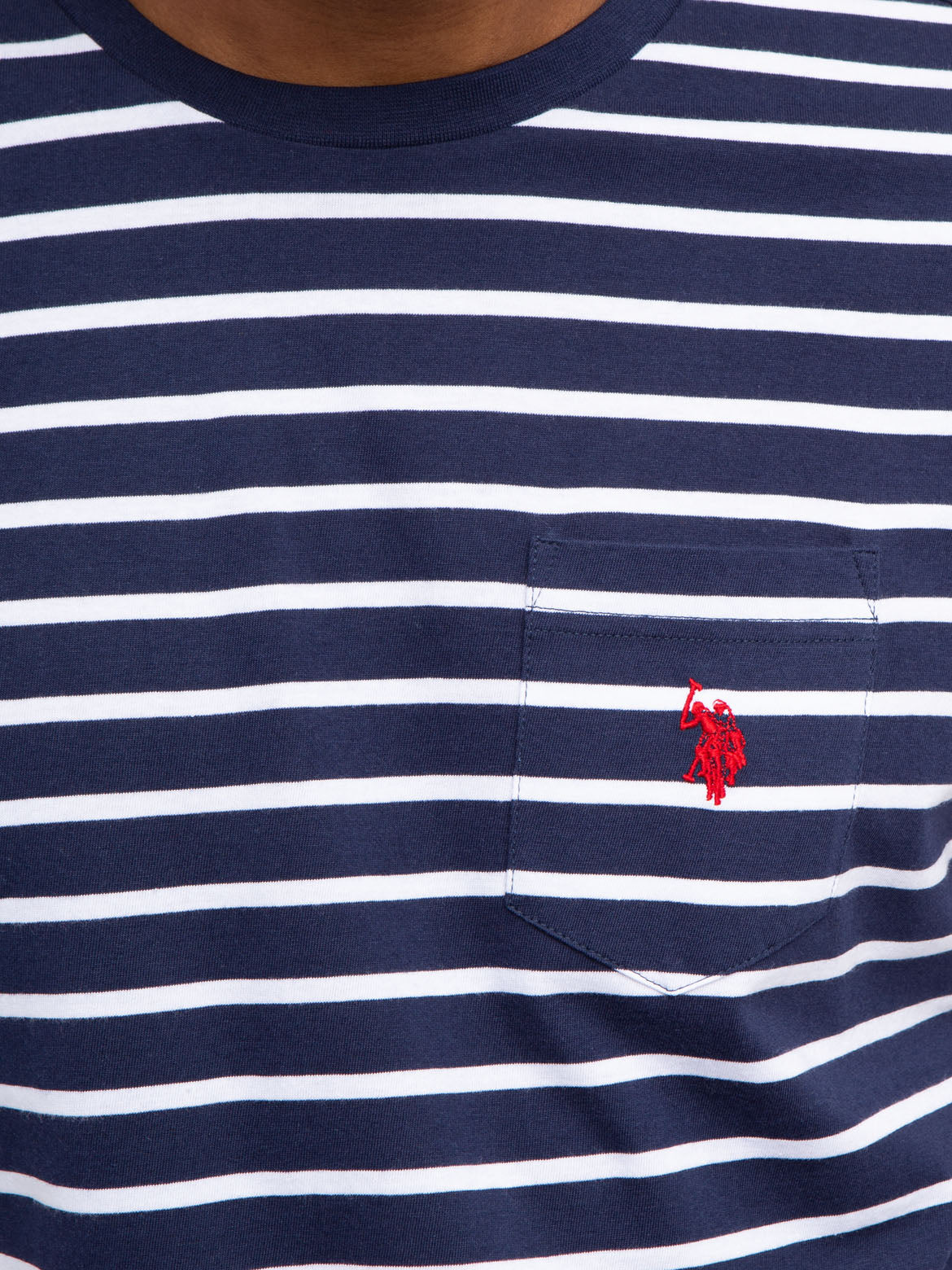 STRIPED CHEST POCKET T-SHIRT - Image 13