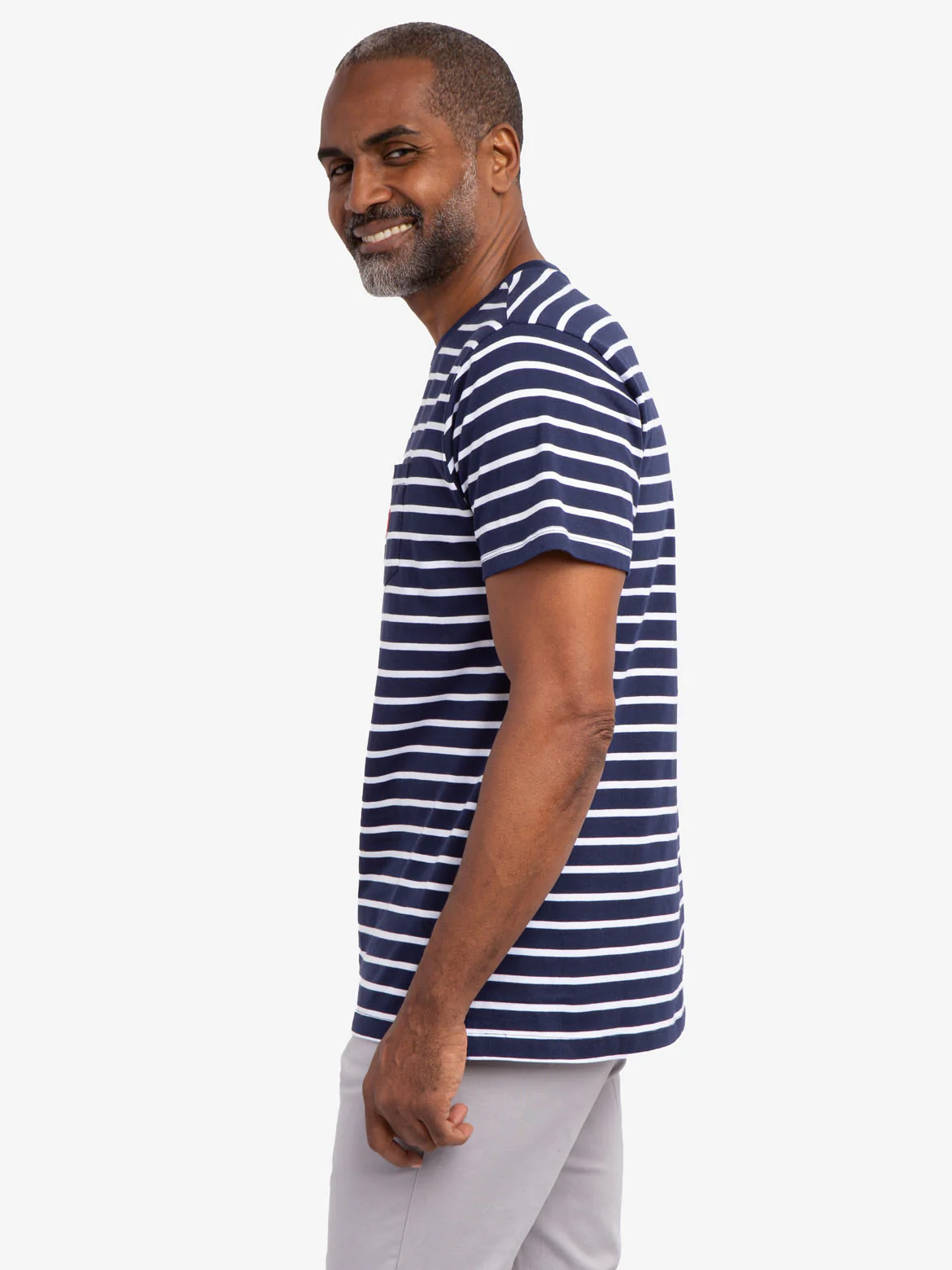STRIPED CHEST POCKET T-SHIRT - Image 14