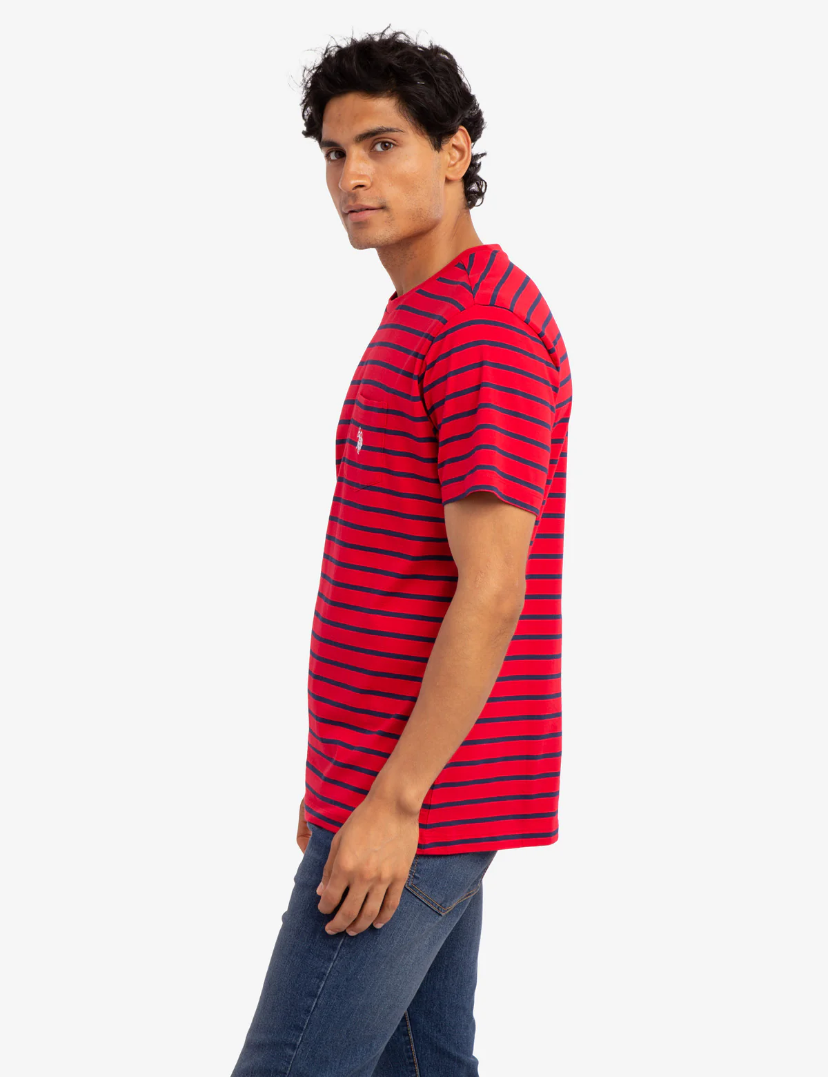 STRIPED CHEST POCKET T-SHIRT - Image 3